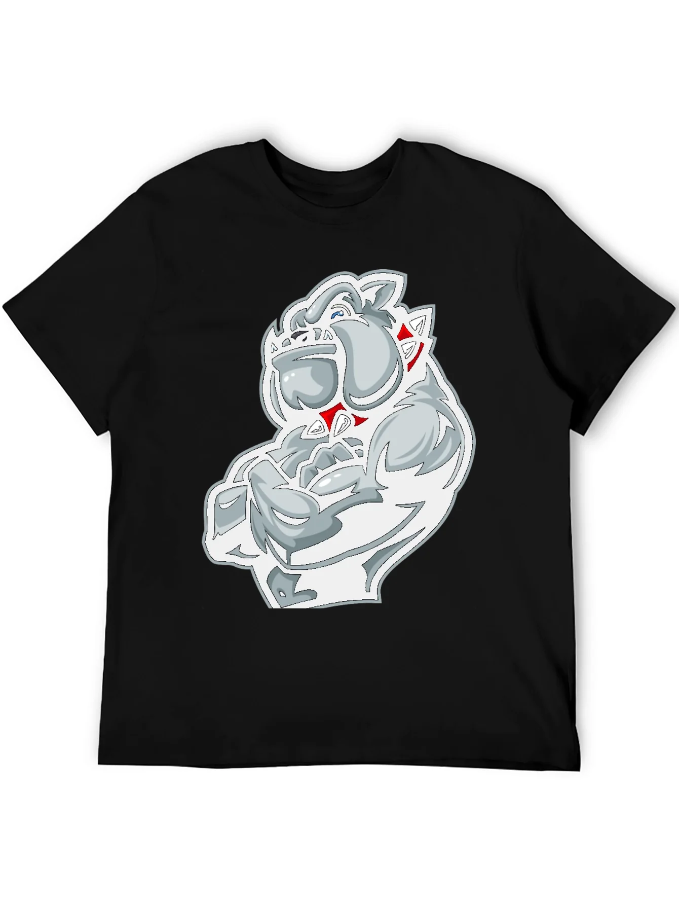 Bulldog Graphic Black T-Shirt