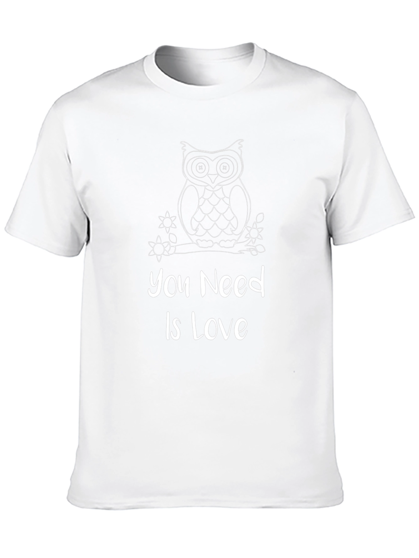 Owl You Need Is Love Black T-Shirt