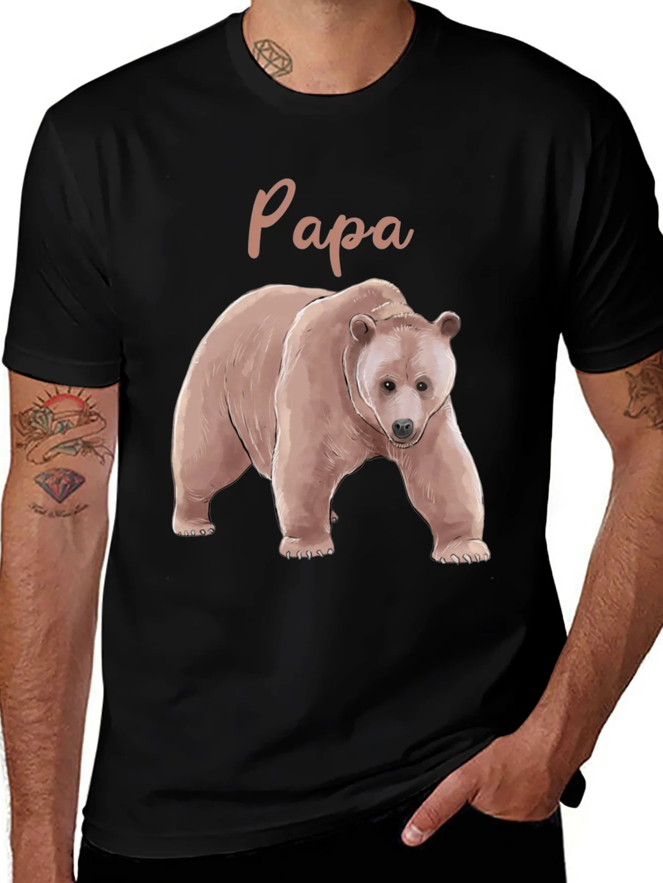 Papa Bear T-Shirt - Fathers Day Gift