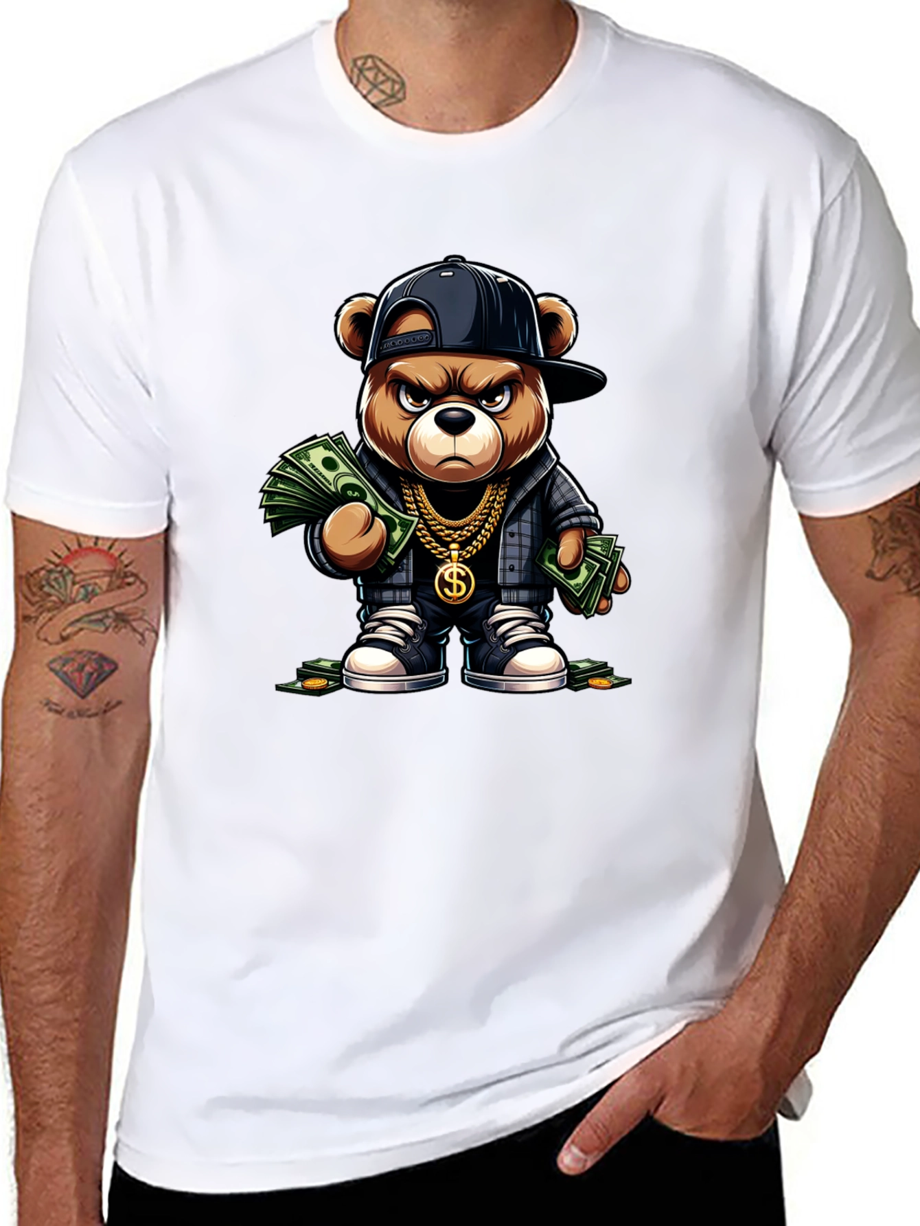 Gangster Teddy Bear T-Shirt