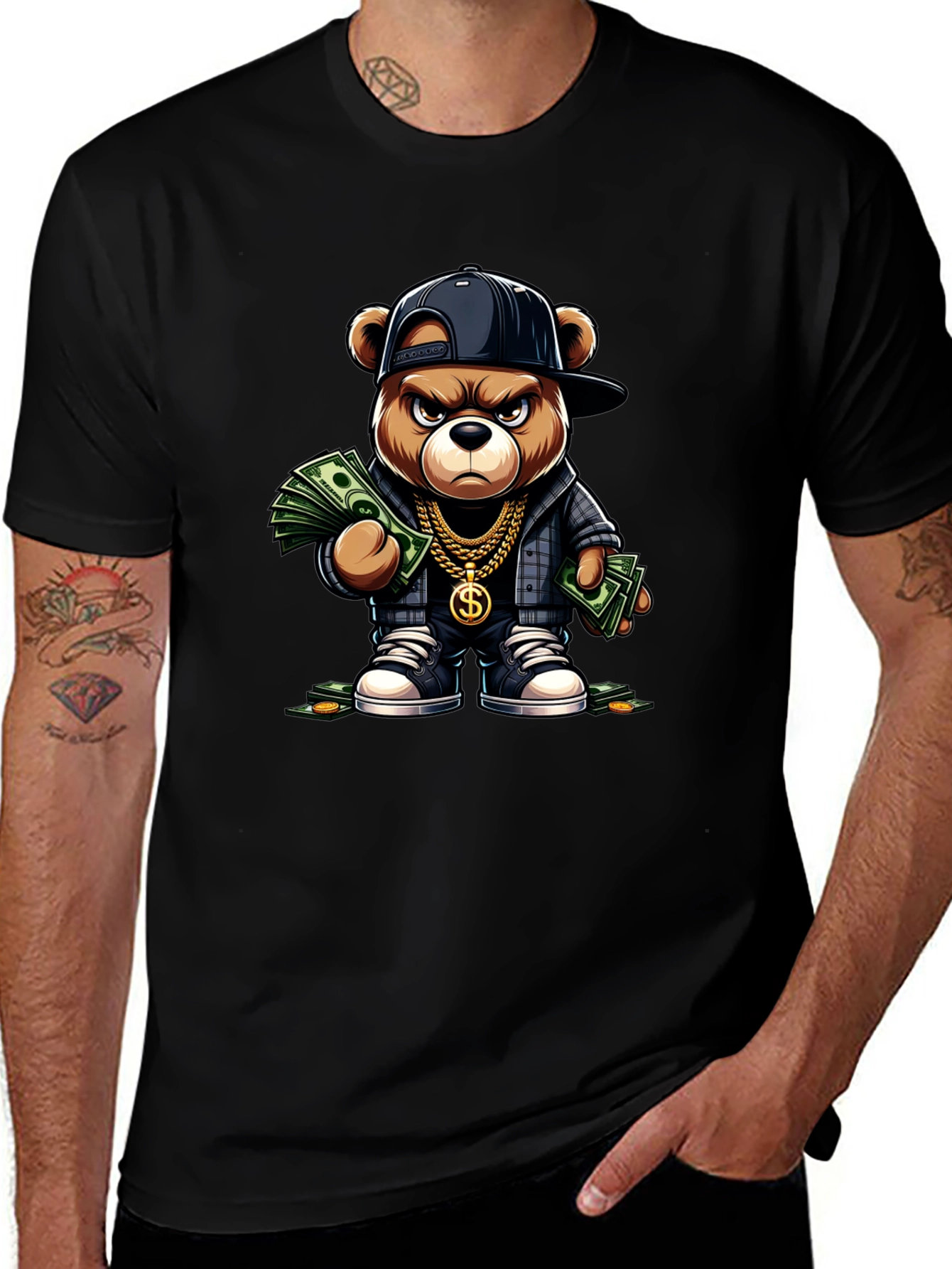 Gangster Teddy Bear T-Shirt