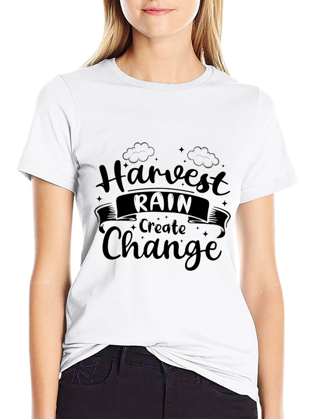 Harvest Rain Change Black Graphic Tee