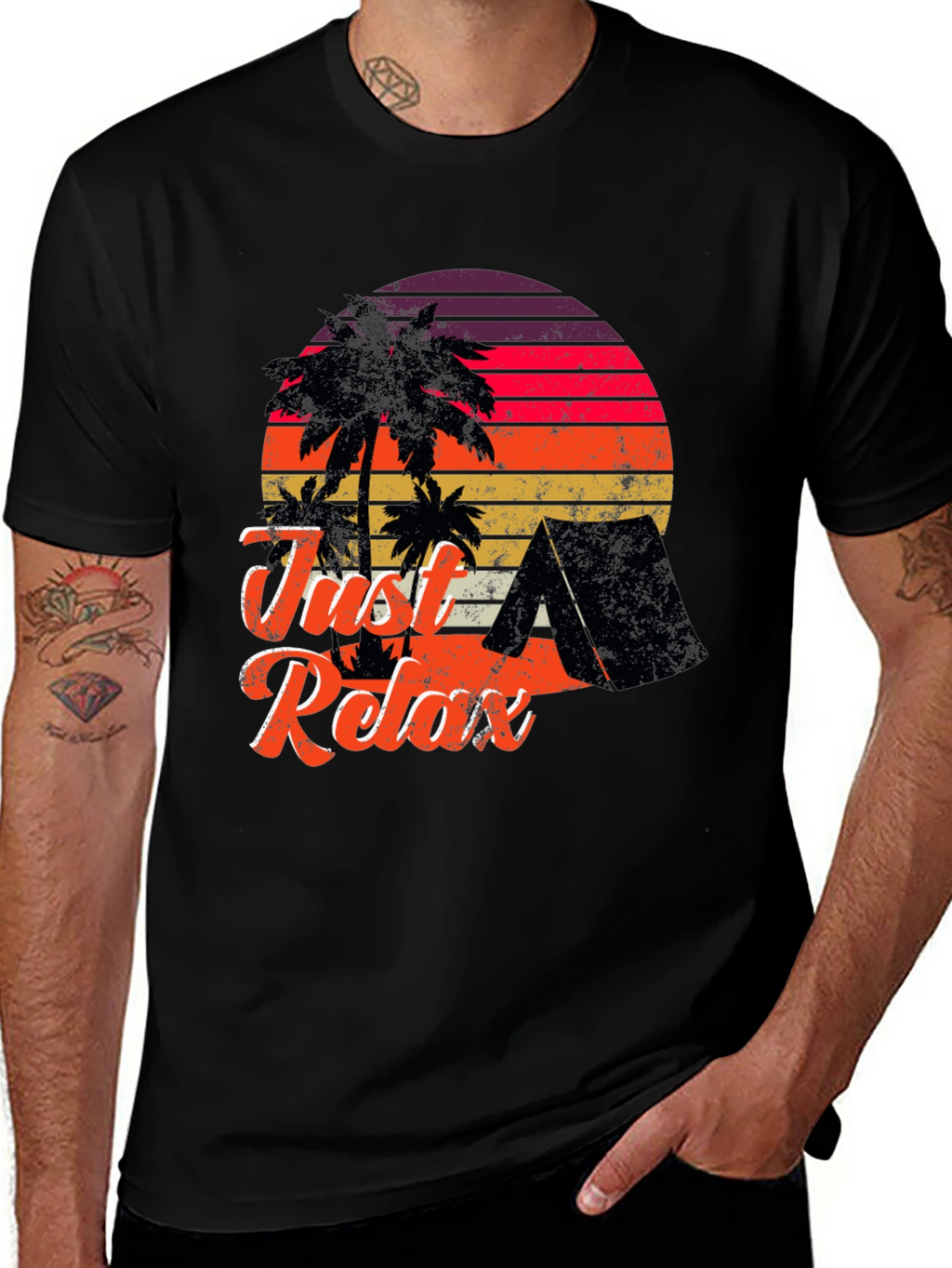 Just Relax Retro Camping T-Shirt
