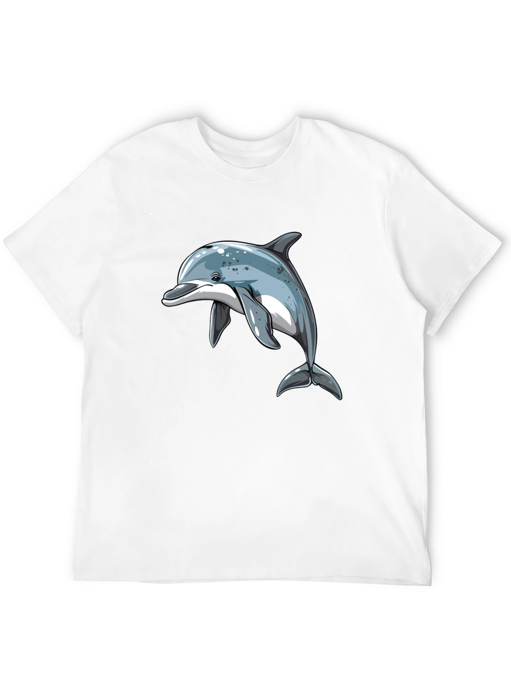 Dolphin Graphic Black T-Shirt - Stylish Casual Wear