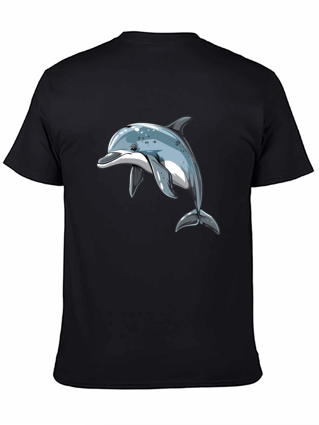 Dolphin Graphic Black T-Shirt - Stylish Casual Wear