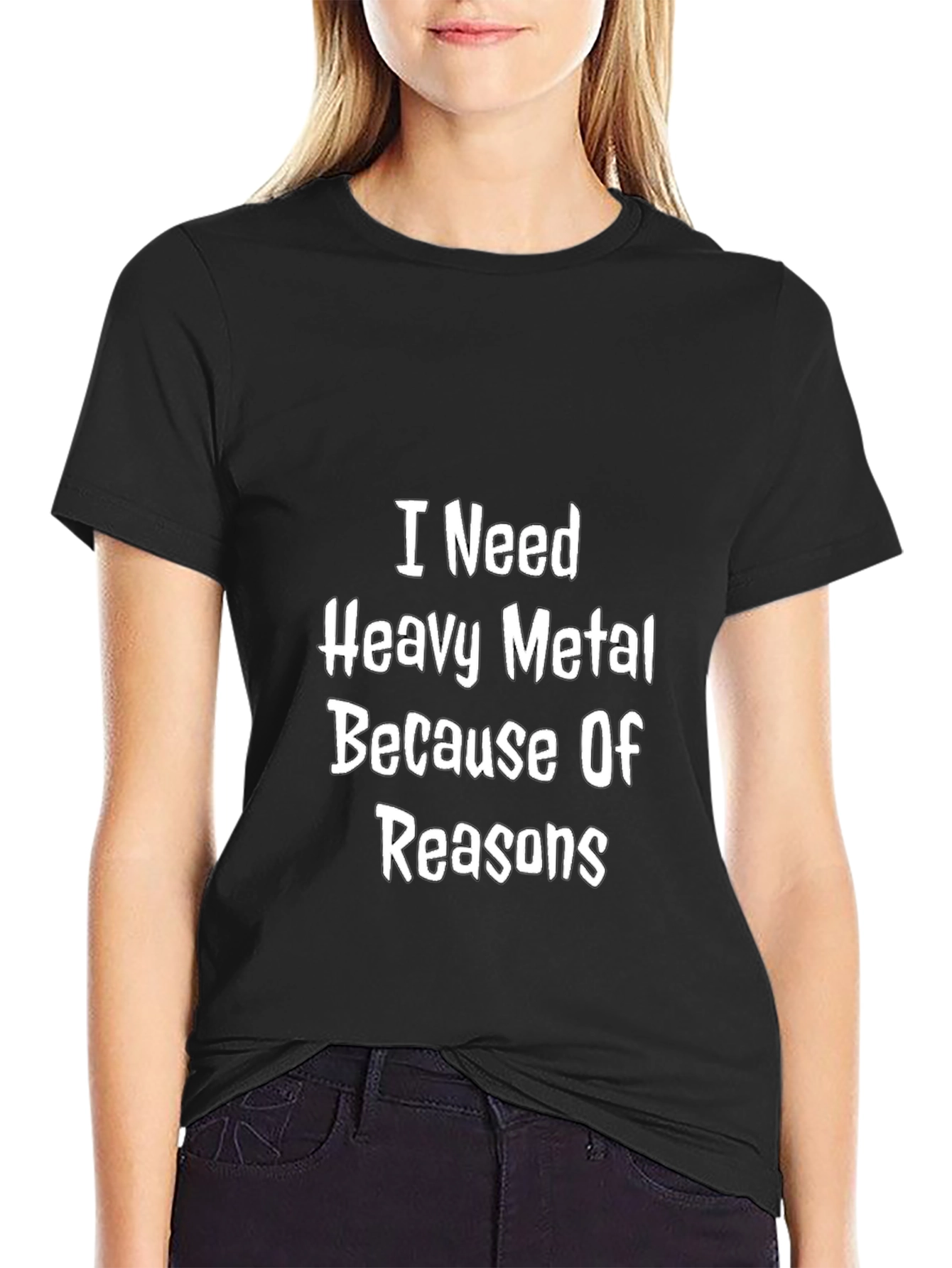 I Need Heavy Metal T-Shirt - Black Graphic Tee