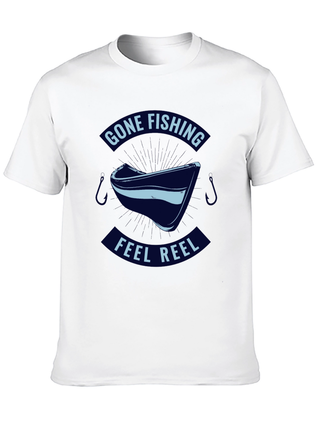 Gone Fishing Feel Reel T-Shirt - Black
