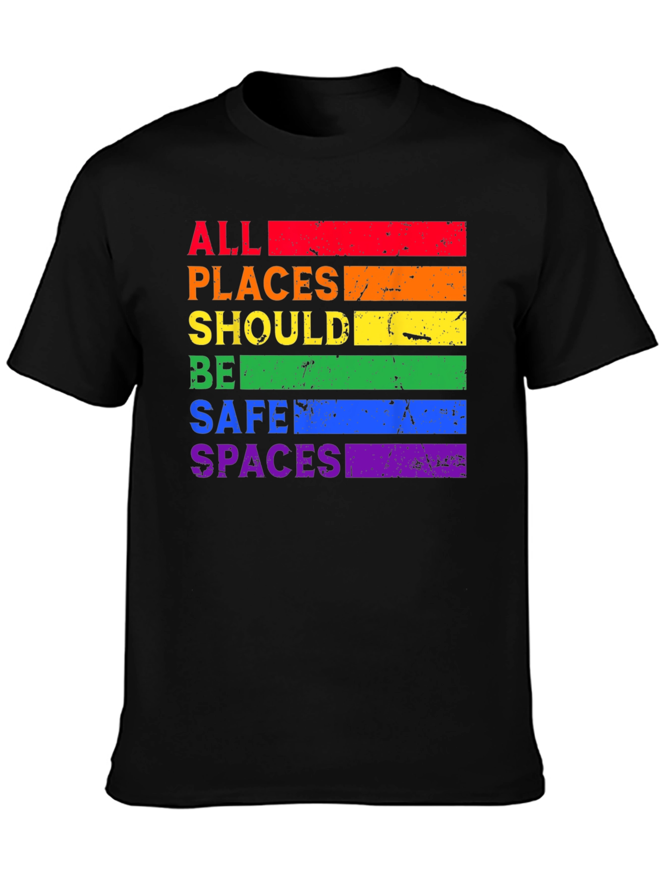 Rainbow All Places Should Be Safe Spaces T-Shirt