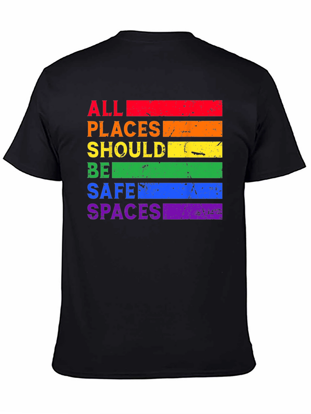 Rainbow All Places Should Be Safe Spaces T-Shirt