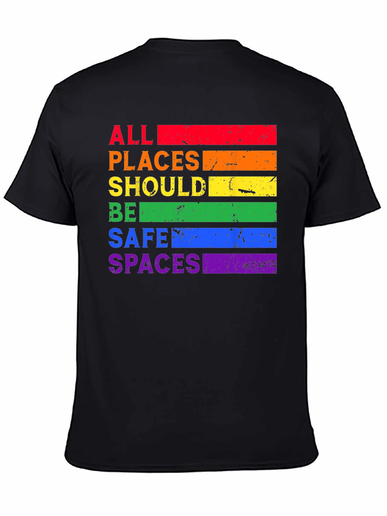 Rainbow All Places Should Be Safe Spaces T-Shirt