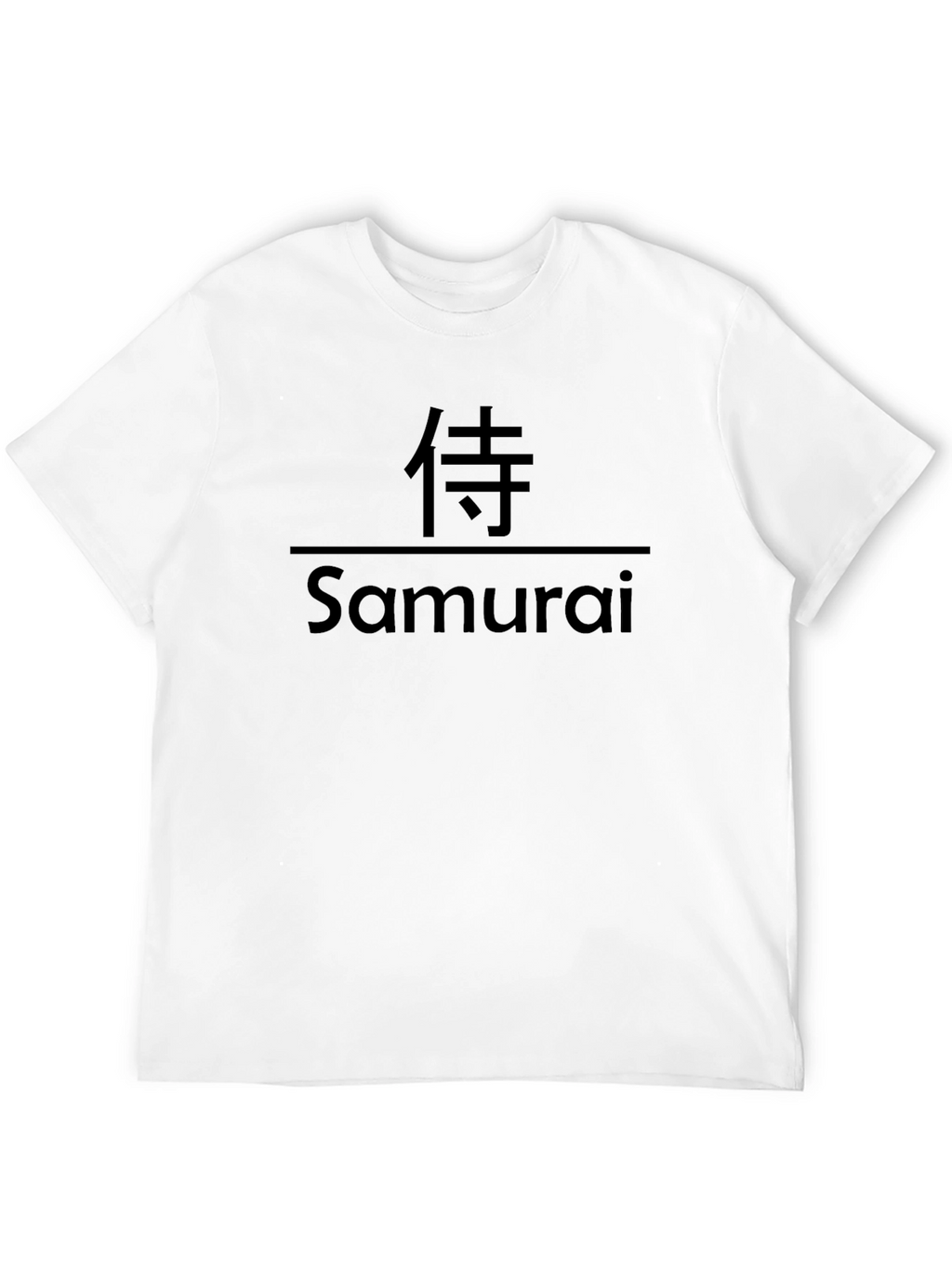 Samurai Graphic Print Black T-Shirt