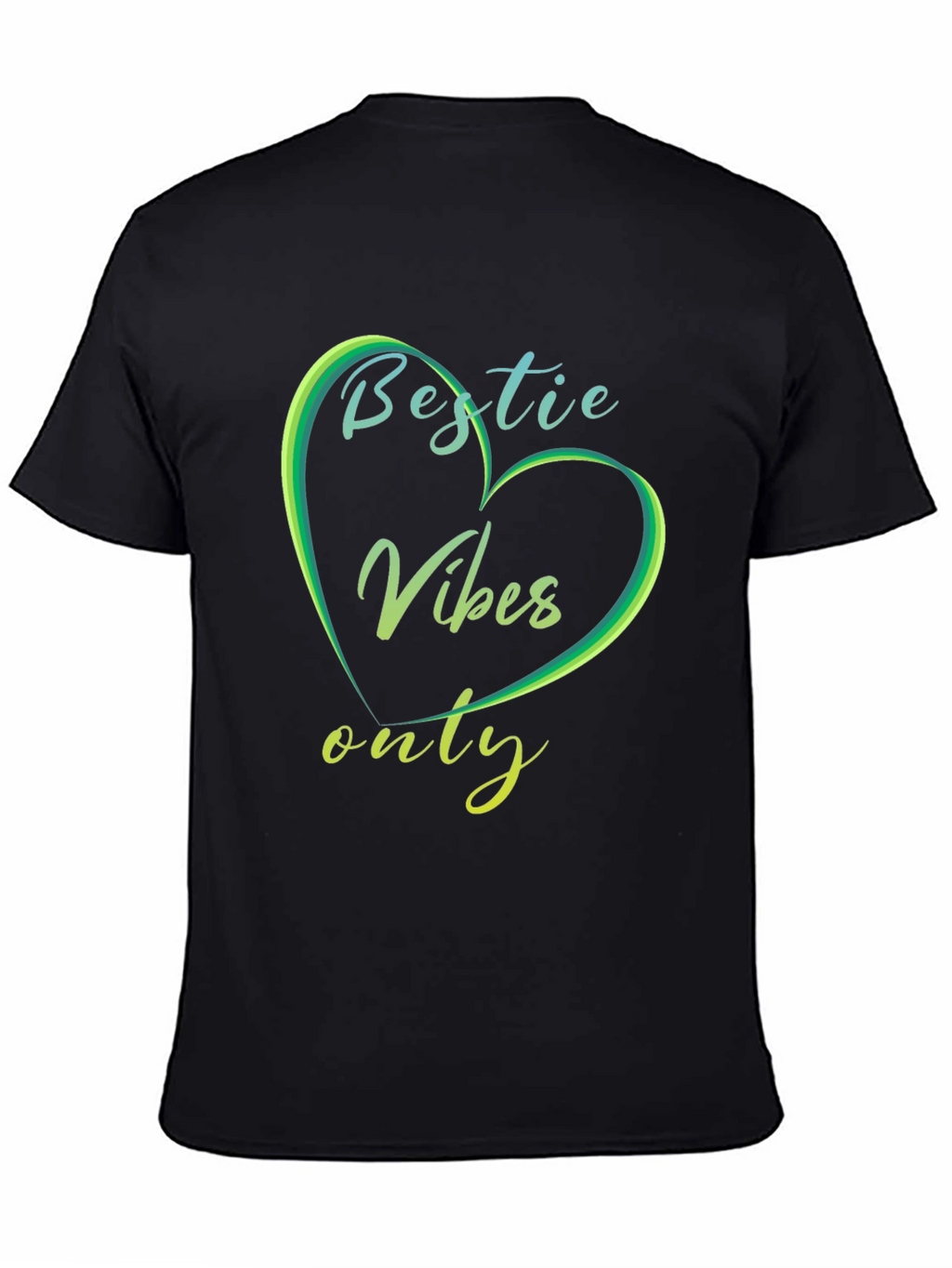 Bestie Vibes Only Graphic Tee - Trendy Casual Shirt