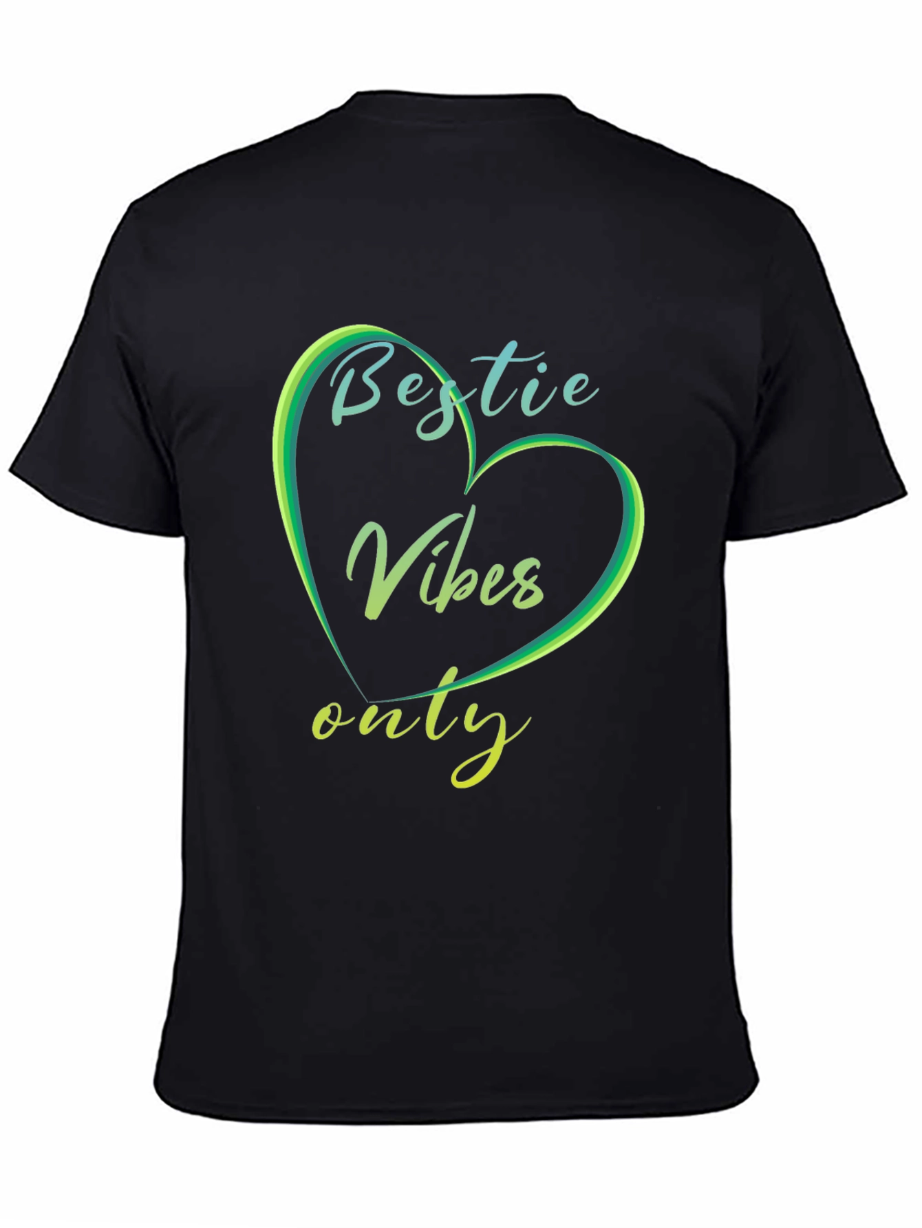 Bestie Vibes Only Graphic Tee - Trendy Casual Shirt