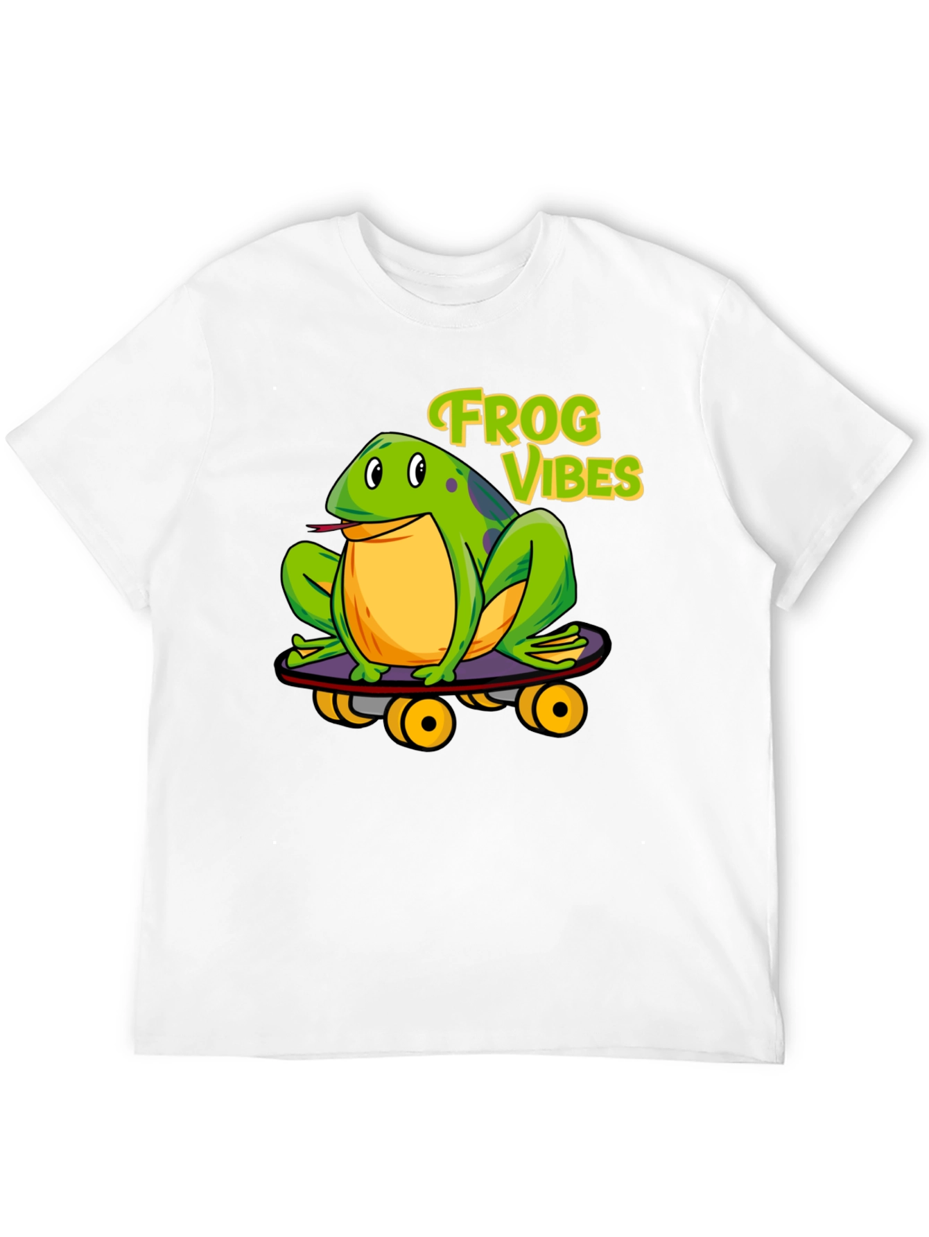 Frog Vibes Skateboarder Graphic Tee