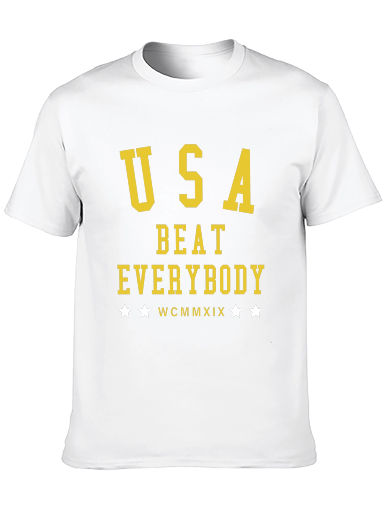 USA Beat Everybody T-Shirt - Black Cotton Tee
