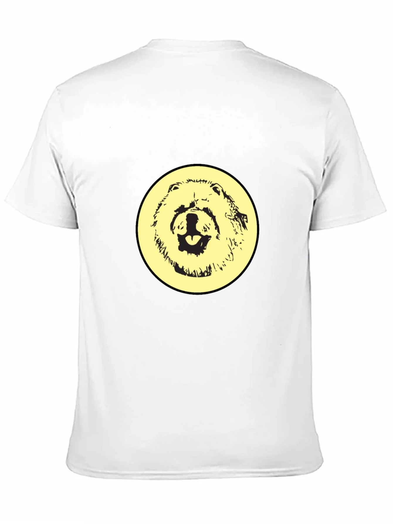Black T-Shirt with Dog Design