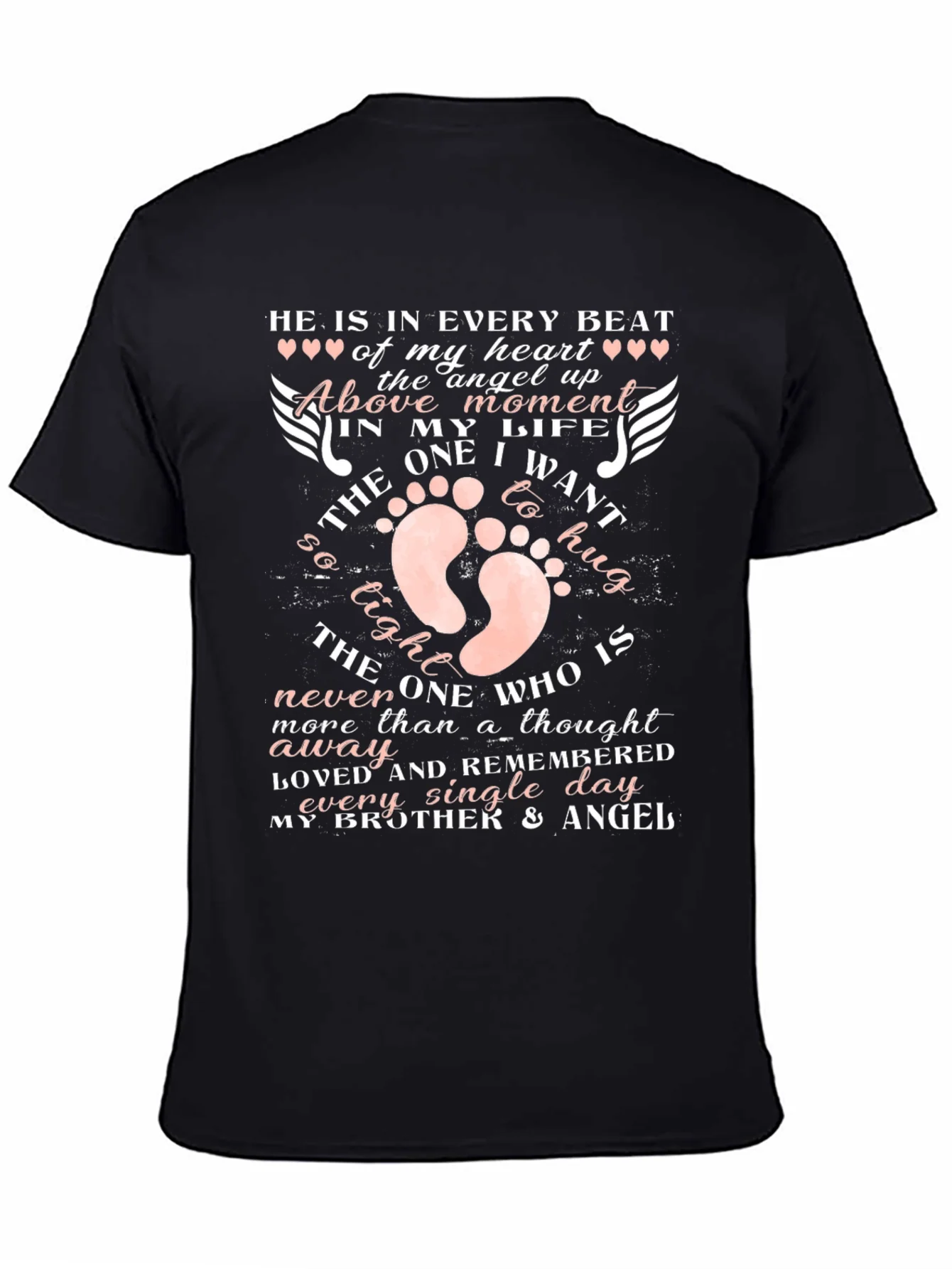 Brother Angel Memorial T-Shirt Heartfelt Remembrance