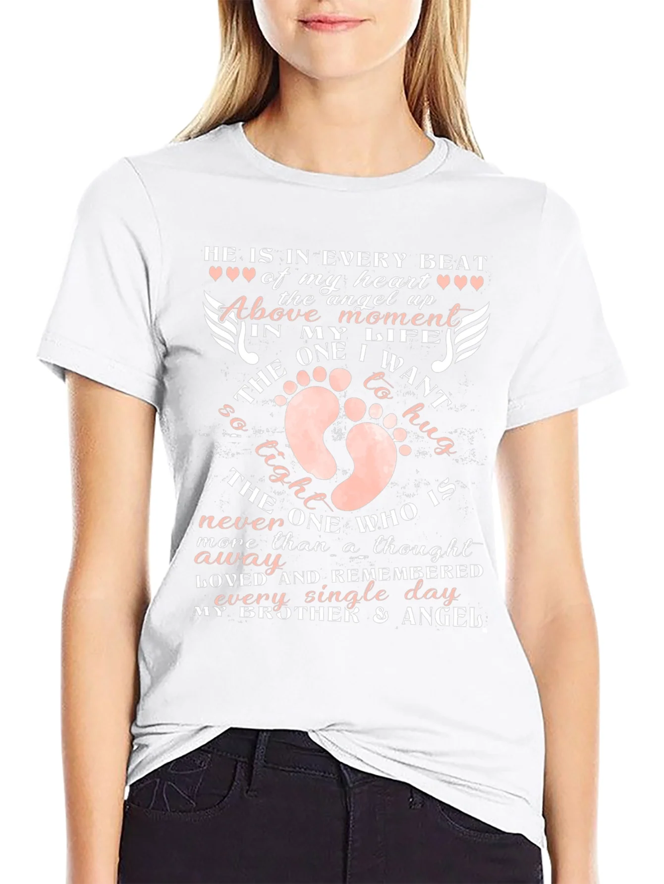 Brother Angel Memorial T-Shirt Heartfelt Remembrance