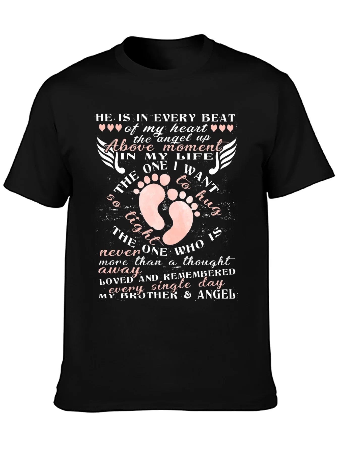 Brother Angel Memorial T-Shirt Heartfelt Remembrance