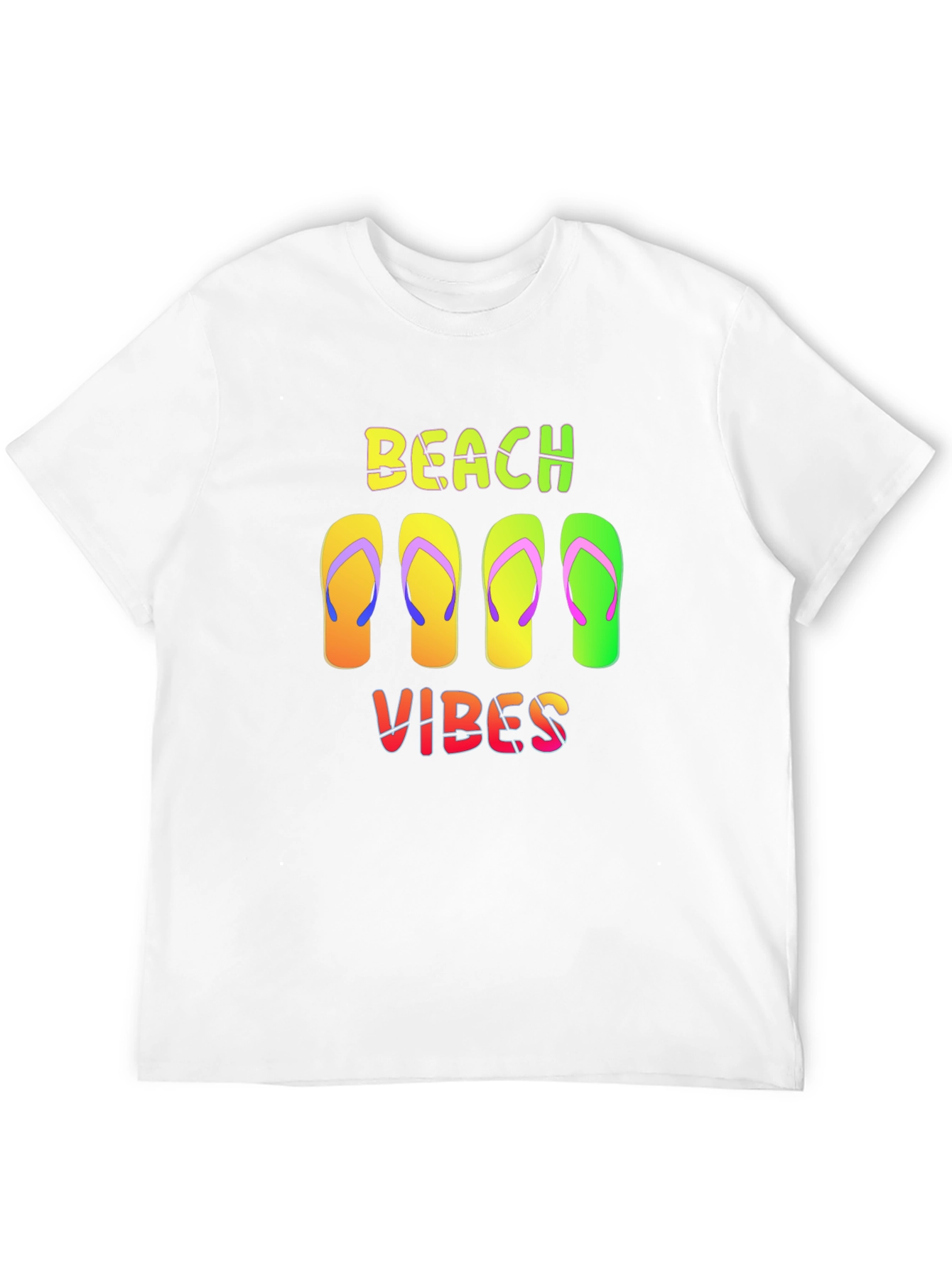 Beach Vibes Flip Flop Graphic Tee - Summer Ready