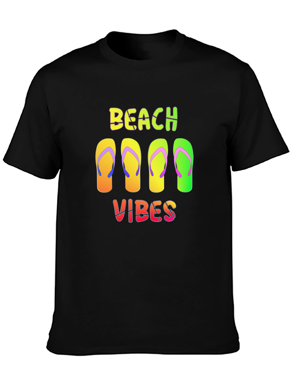 Beach Vibes Flip Flop Graphic Tee - Summer Ready