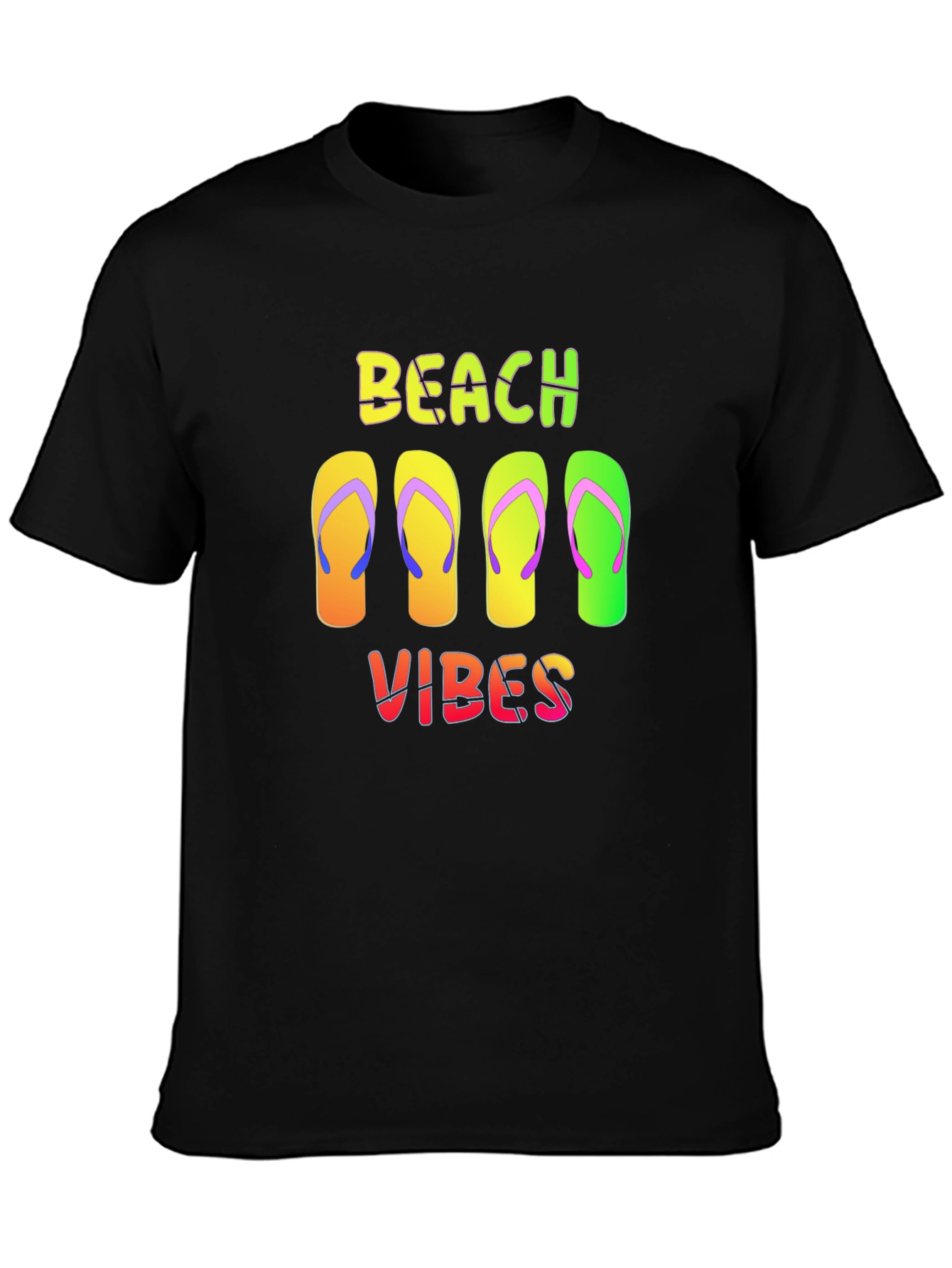 Beach Vibes Flip Flop Graphic Tee - Summer Ready