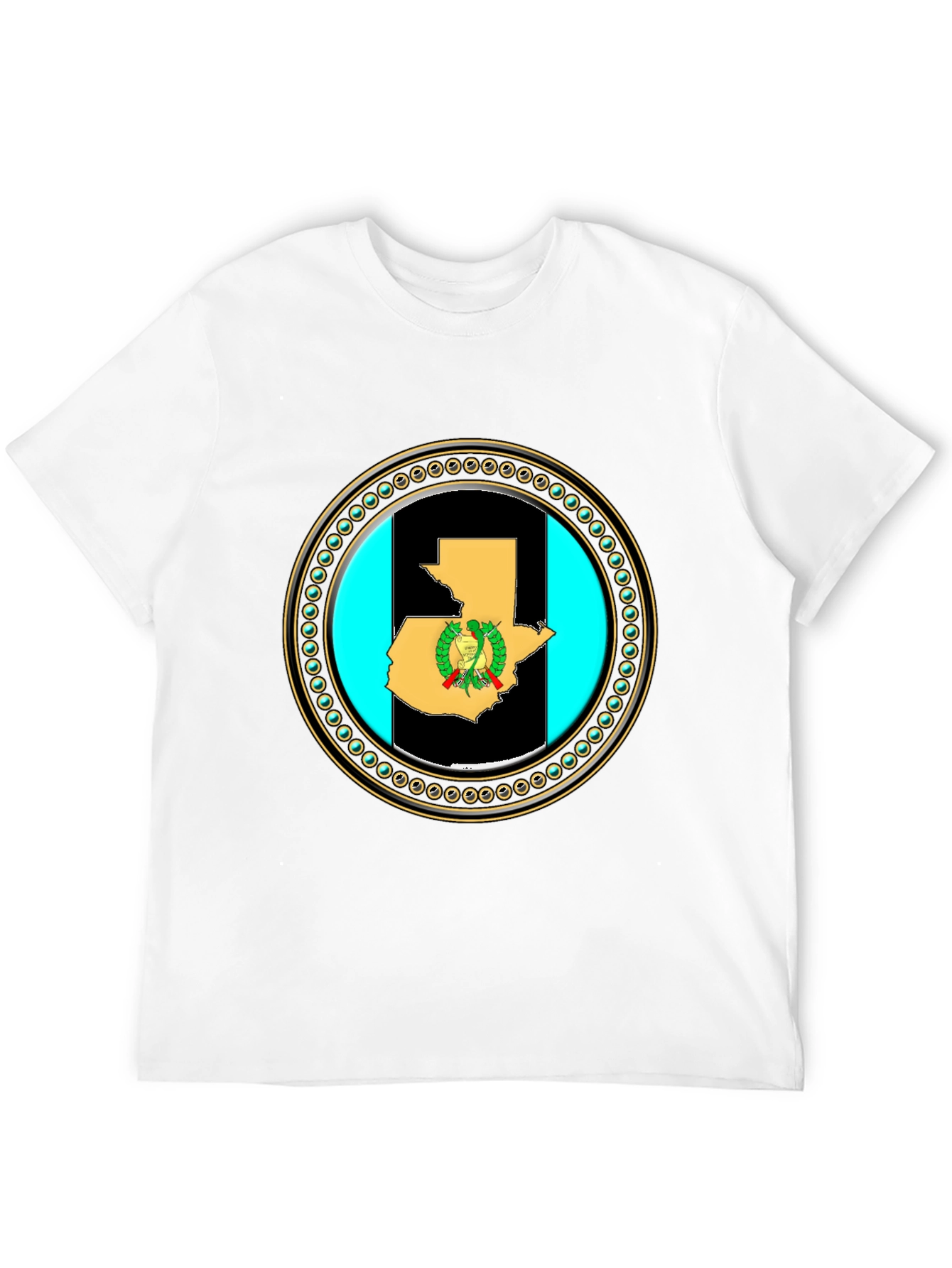 Guatemala Flag Map T-Shirt