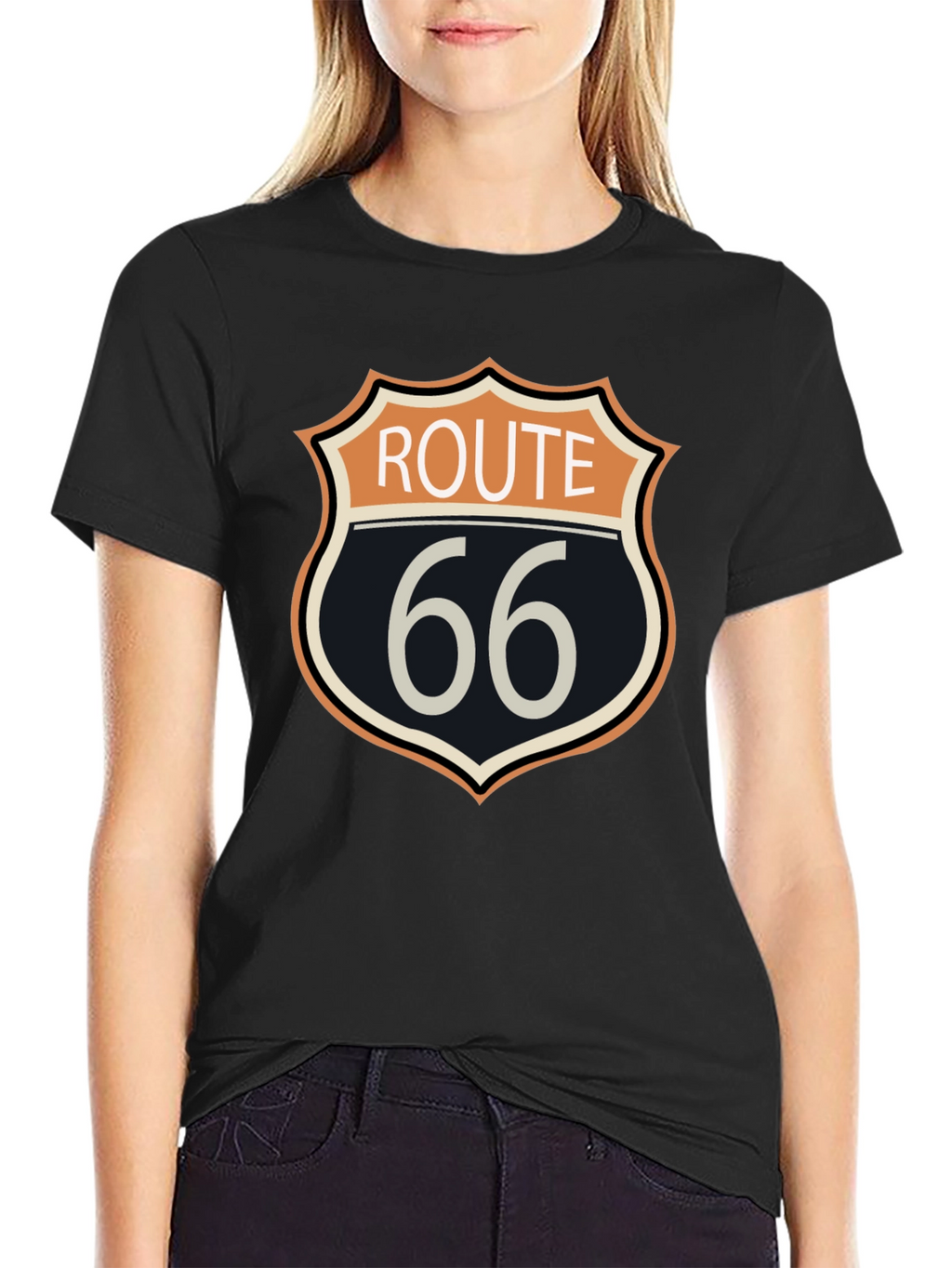 Route 66 Graphic T-Shirt - Classic Americana Design