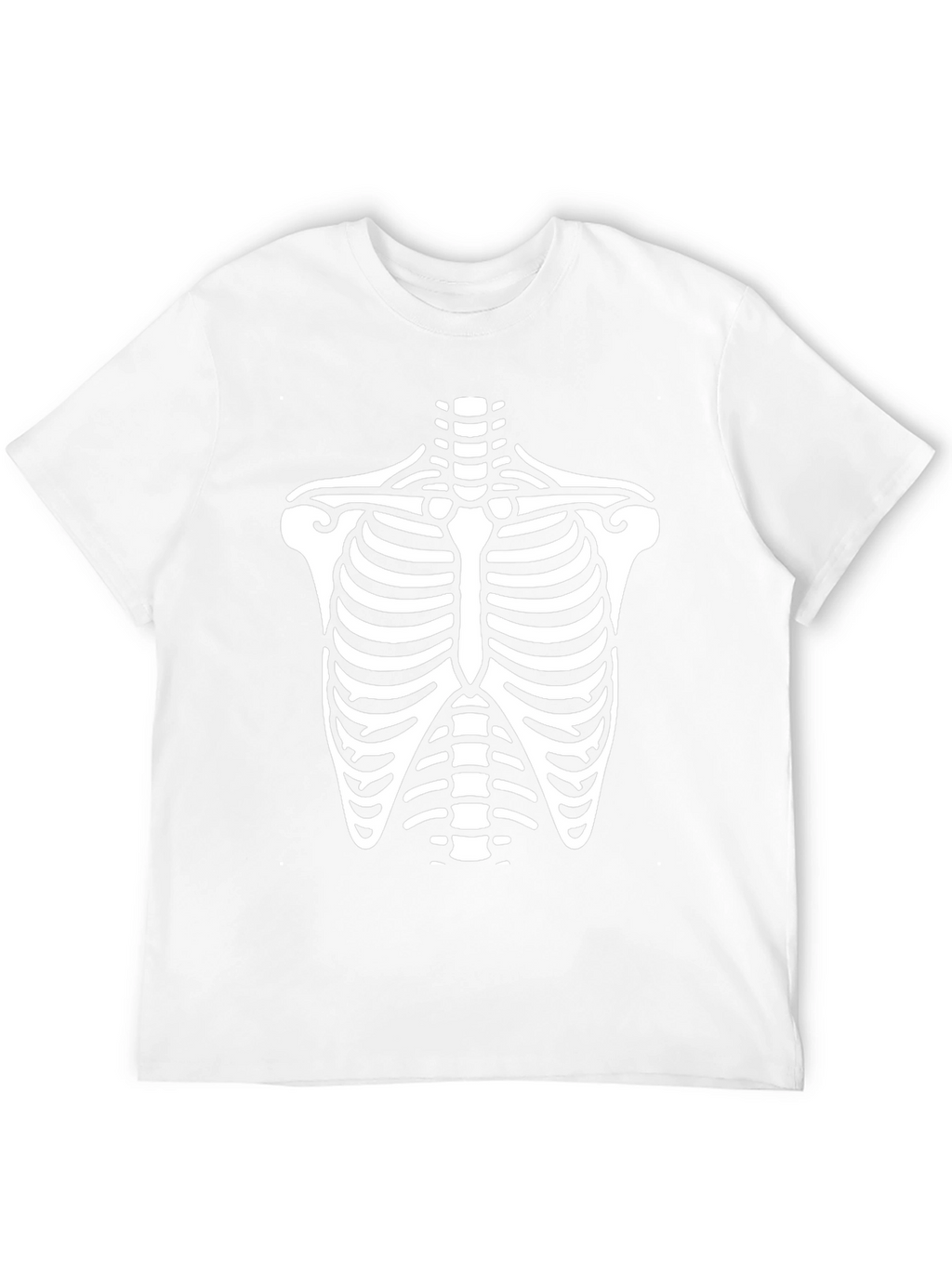 Skeleton Rib Cage Graphic Tee - Halloween T-Shirt