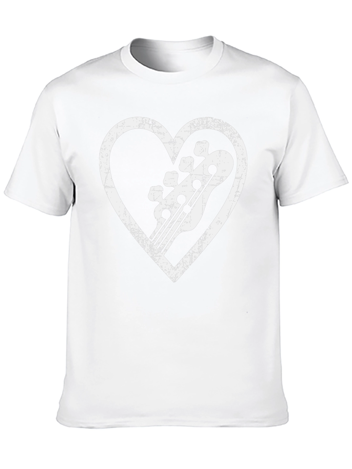 Bass Guitar Heart Graphic Tee - Musician T-Shirt