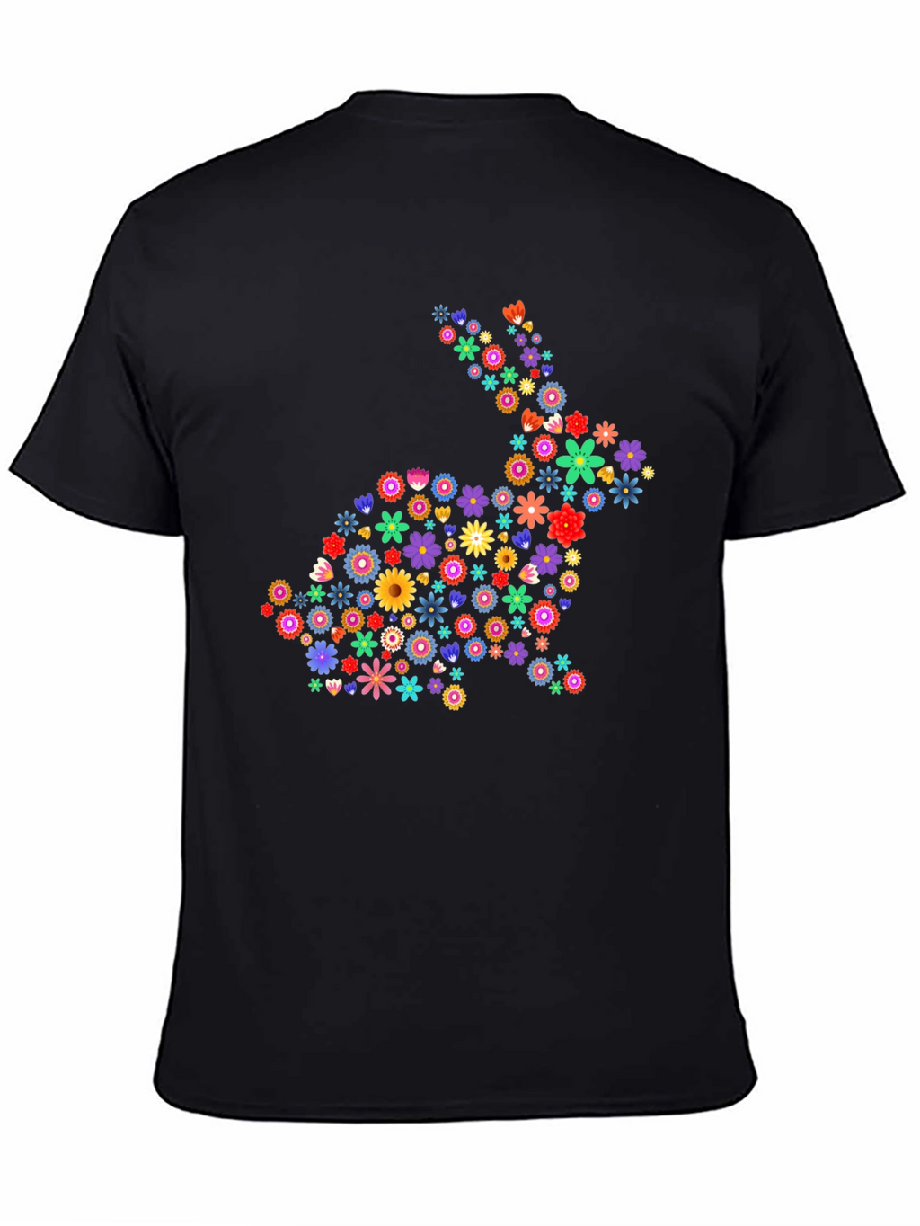 Floral Bunny Graphic Tee - Easter Spring