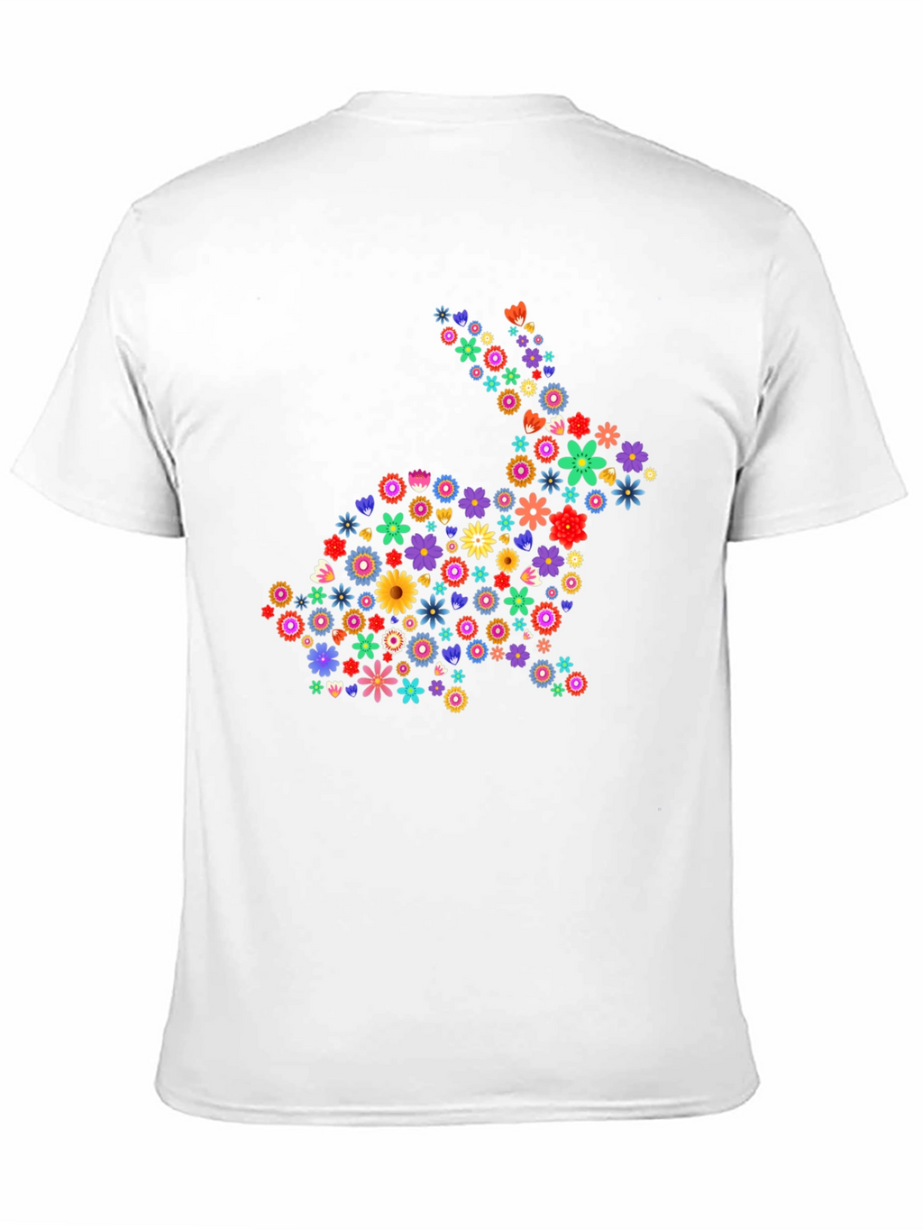 Floral Bunny Graphic Tee - Easter Spring