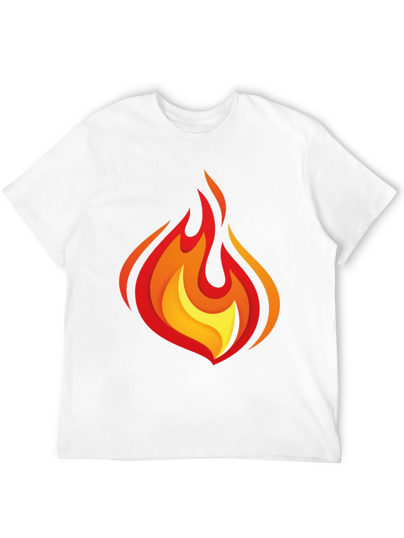 Flaming Hot Graphic Tee - Black Cotton Comfort