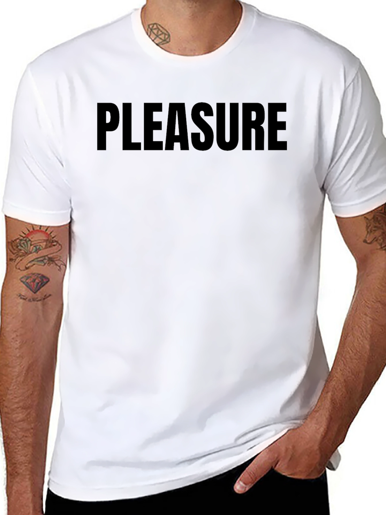 PLEASURE Graphic T-Shirt - Mens Black Tee