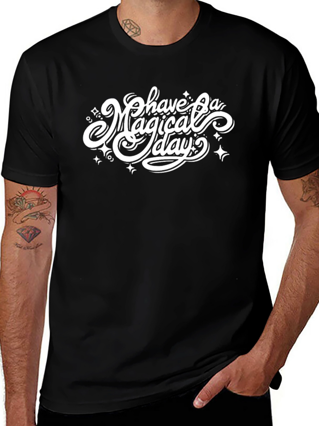 Magical Day Graphic Tee - Black