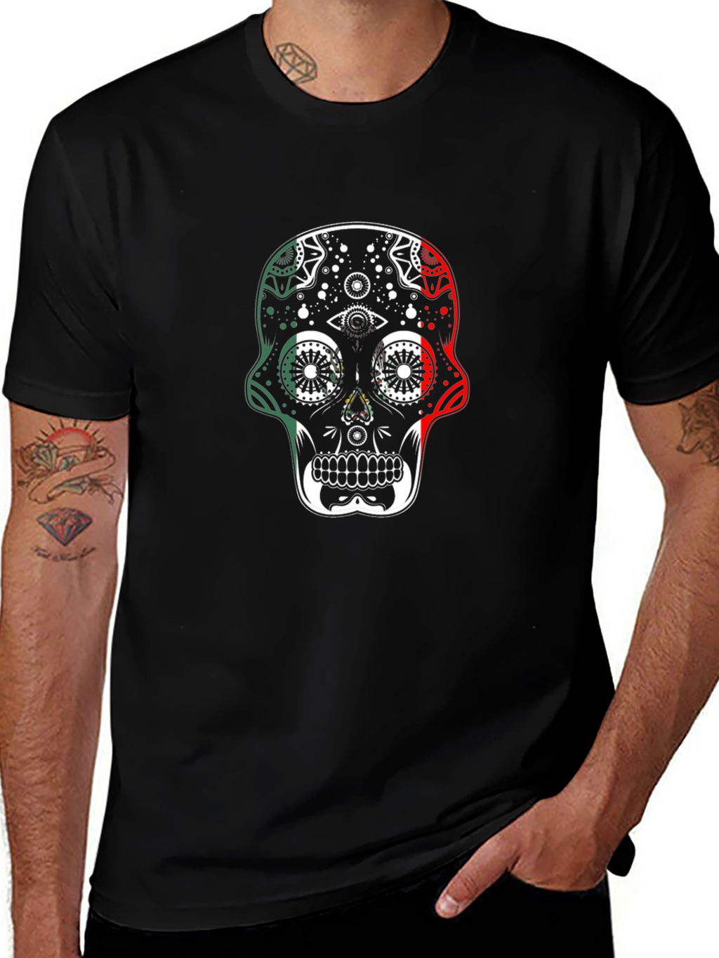 Mexican Sugar Skull T-Shirt - Dia de los Muertos