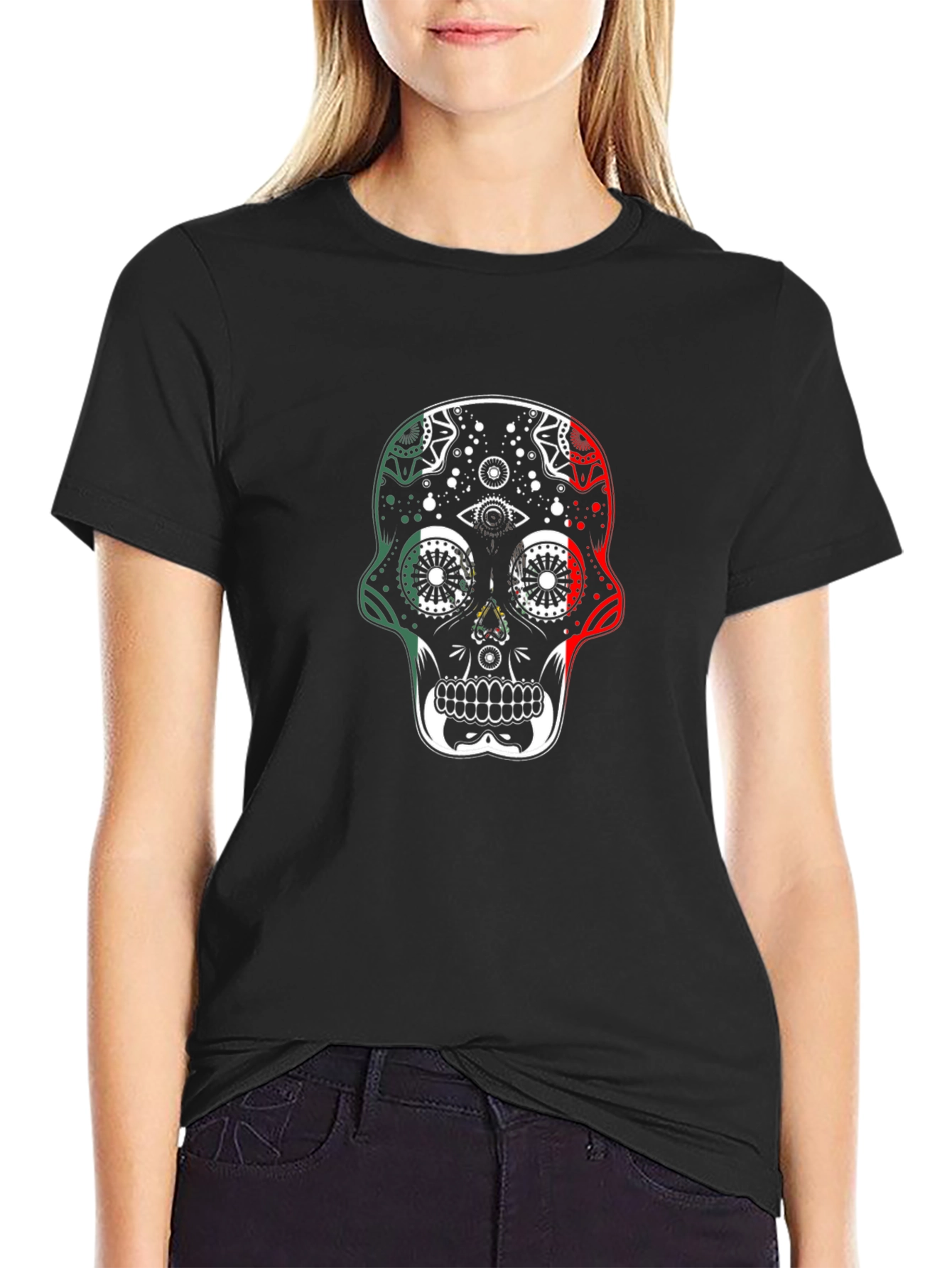 Mexican Sugar Skull T-Shirt - Dia de los Muertos