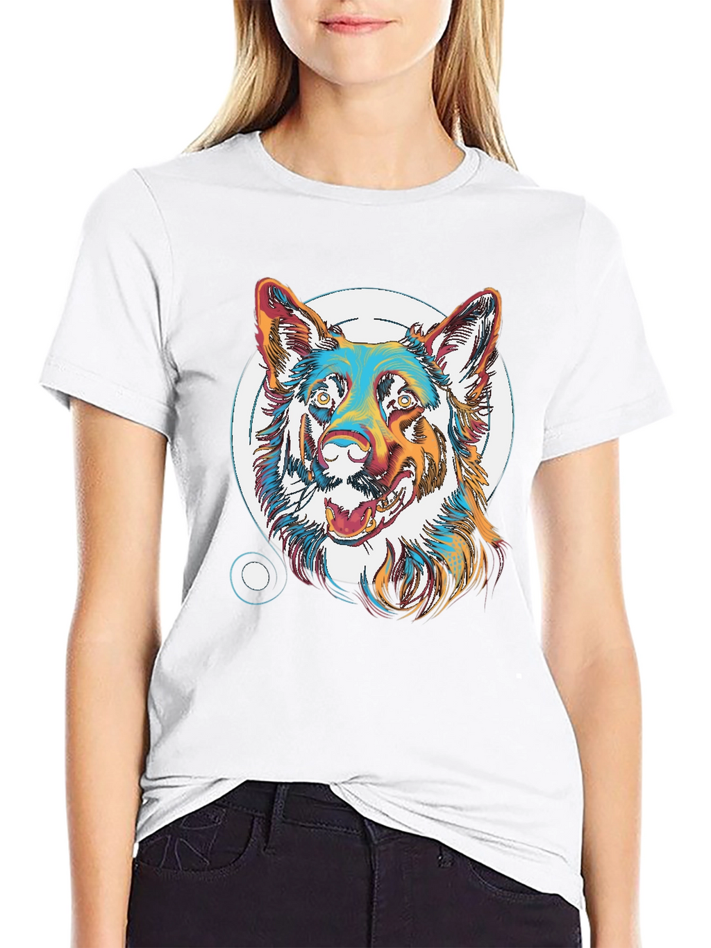 Cool Dog Graphic T-Shirt - Unisex Black Tee