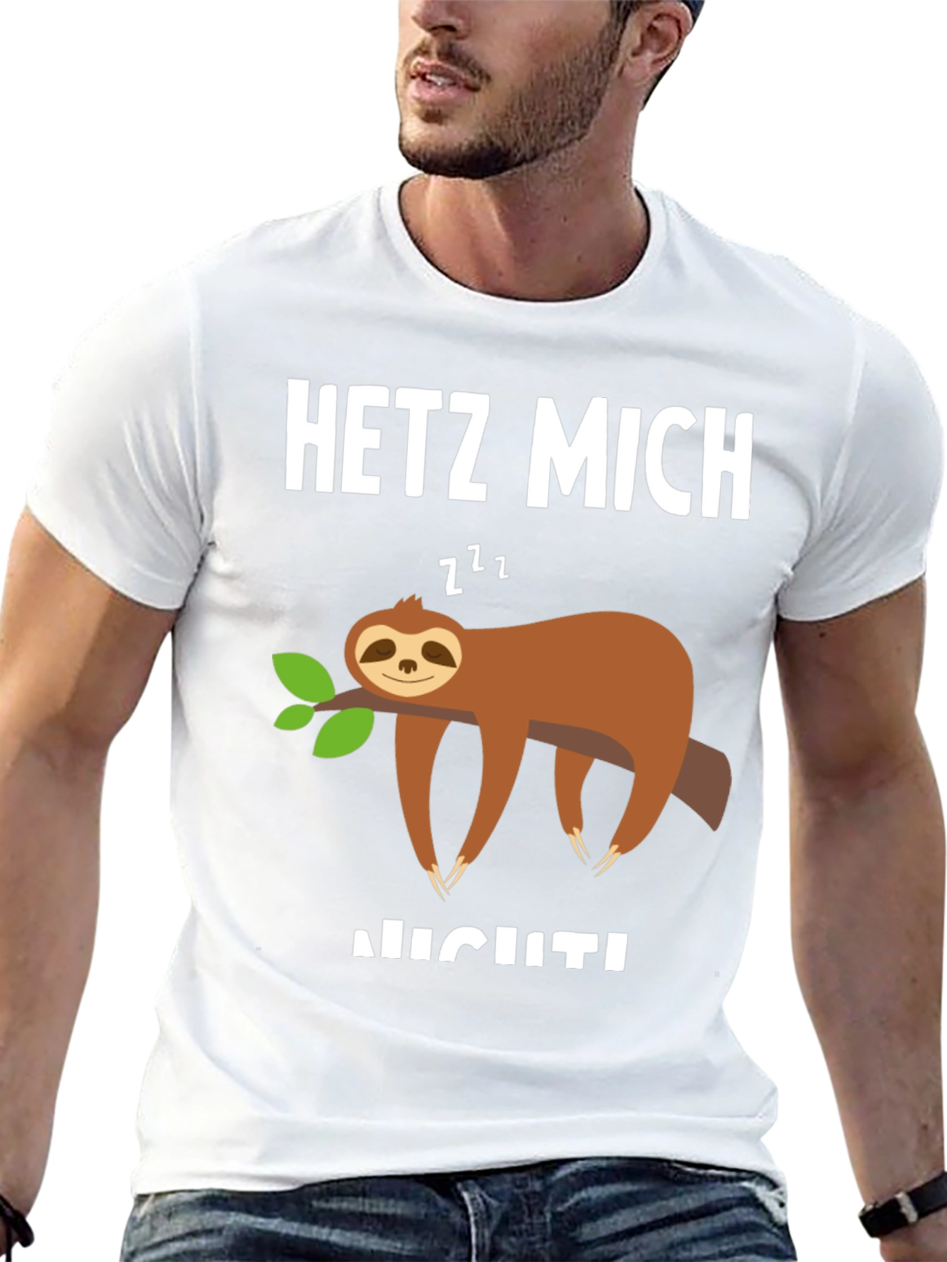 Sloth Graphic T-Shirt - Hetz Mich Nicht - Unisex
