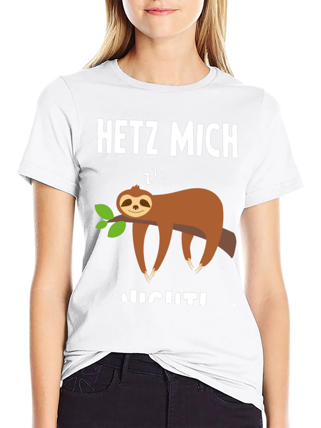 Sloth Graphic T-Shirt - Hetz Mich Nicht - Unisex