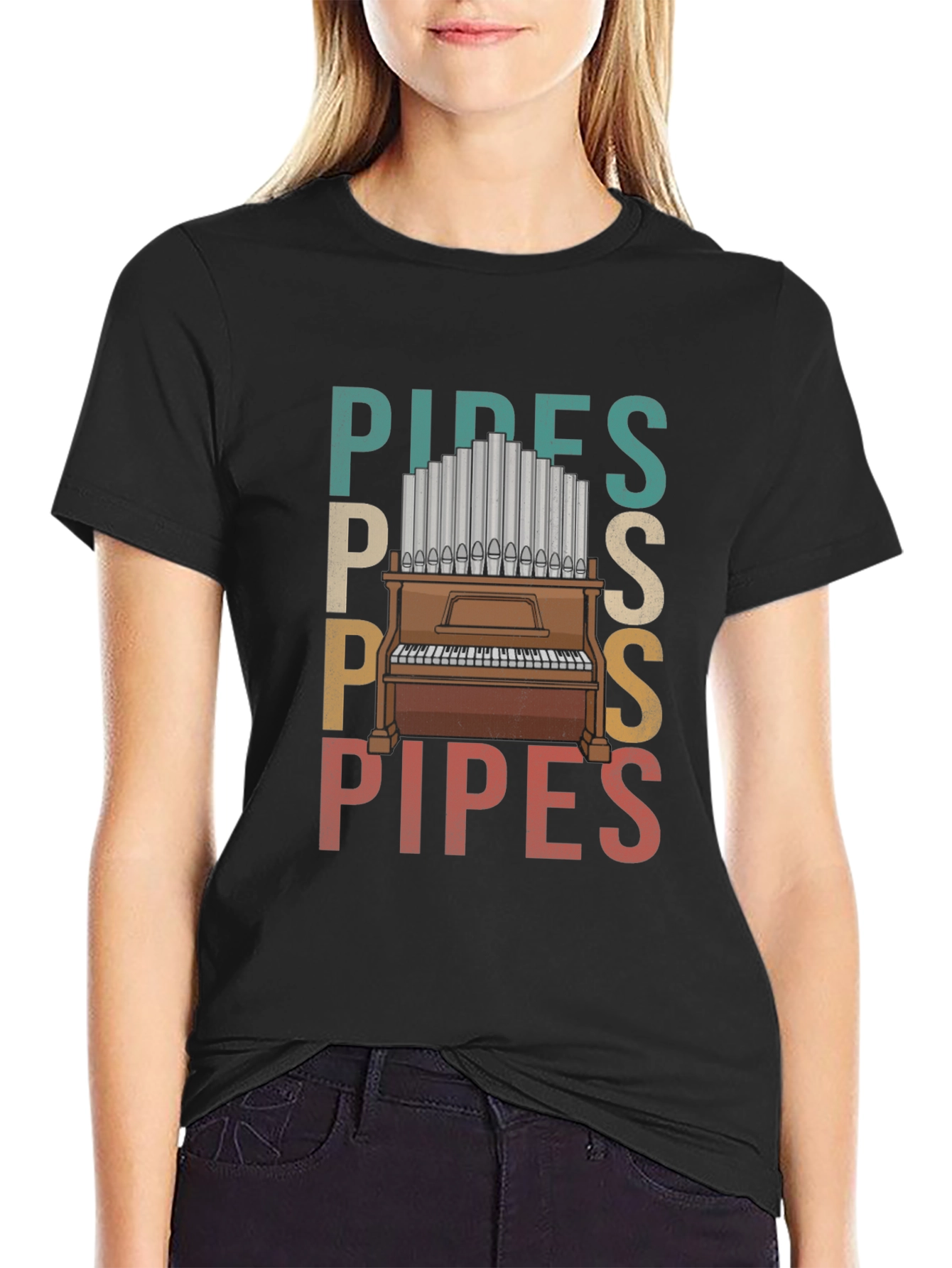 Vintage Style Organ Pipes T-Shirt