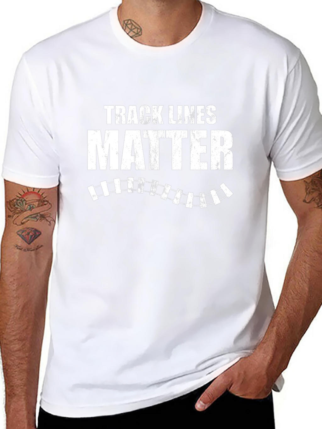 Track Lines Matter T-Shirt - Train Enthusiast Tee