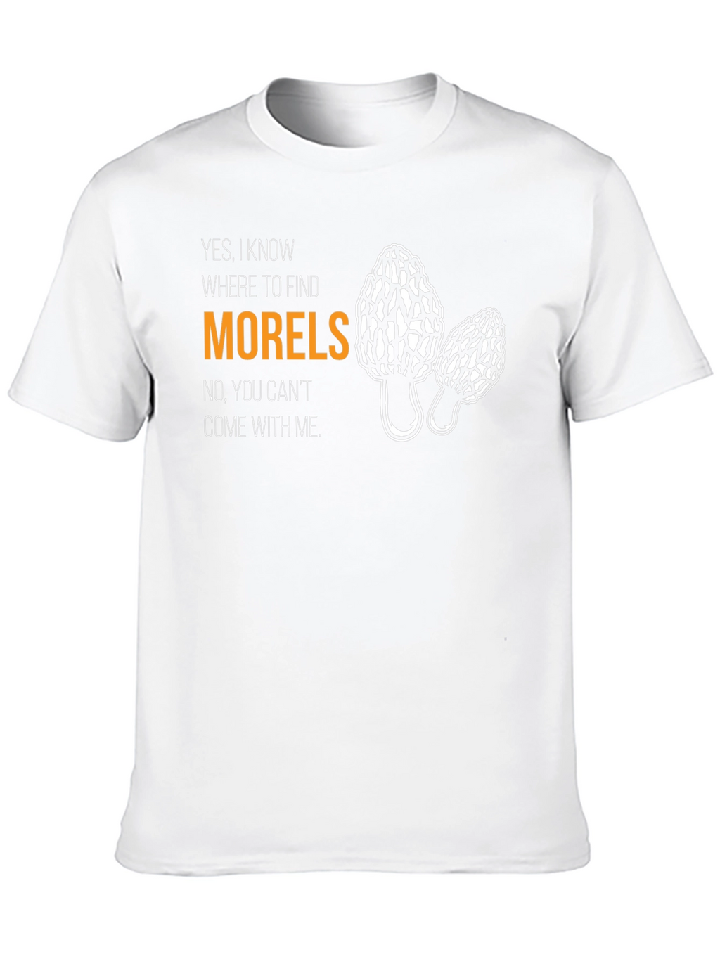 Morel Mushroom Hunter Graphic T-Shirt