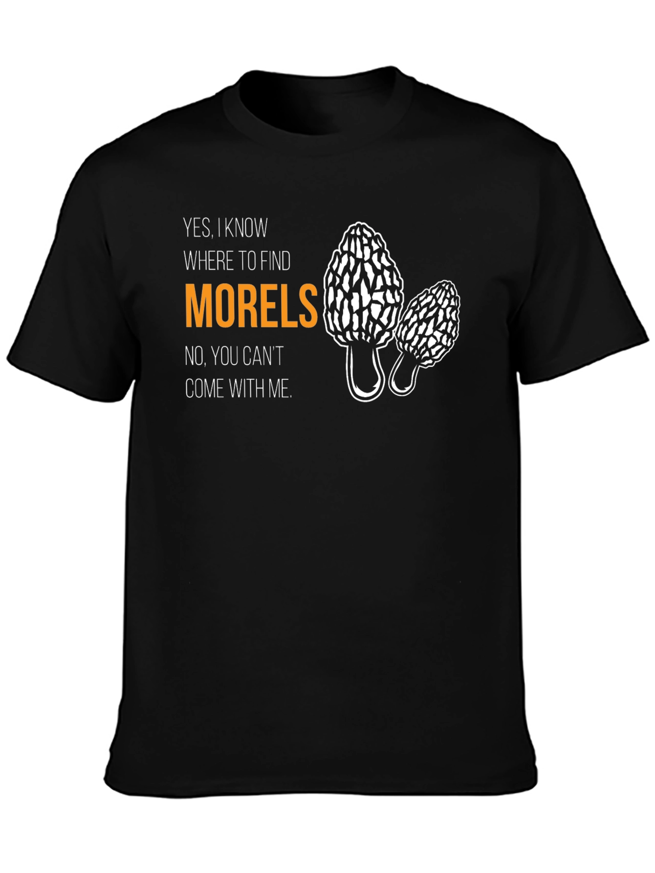 Morel Mushroom Hunter Graphic T-Shirt
