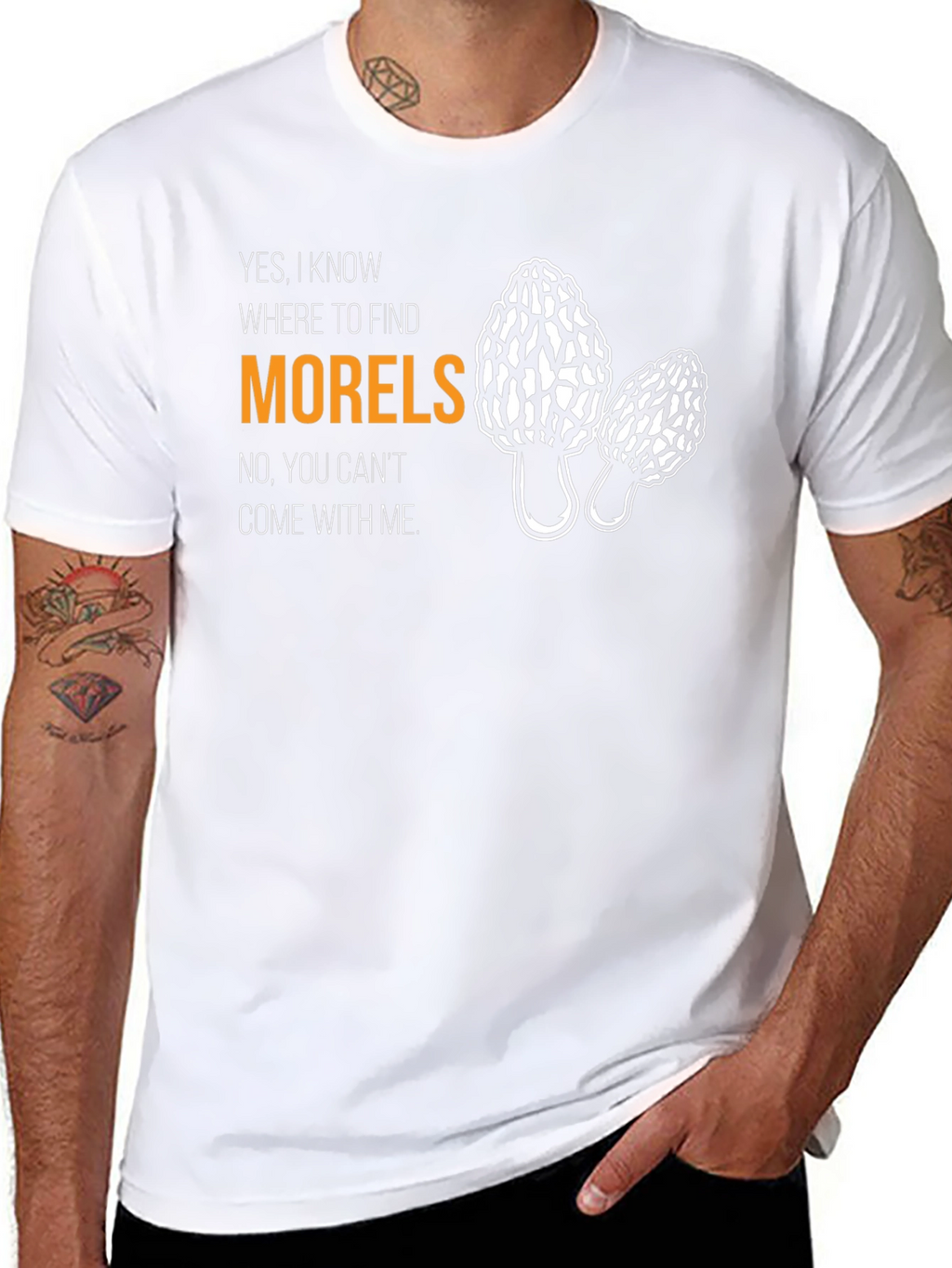 Morel Mushroom Hunter Graphic T-Shirt