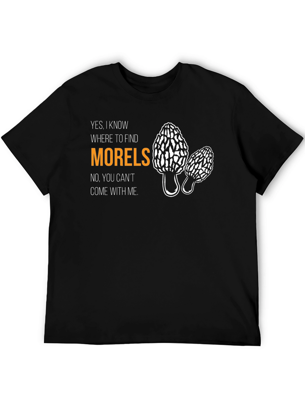 Morel Mushroom Hunter Graphic T-Shirt