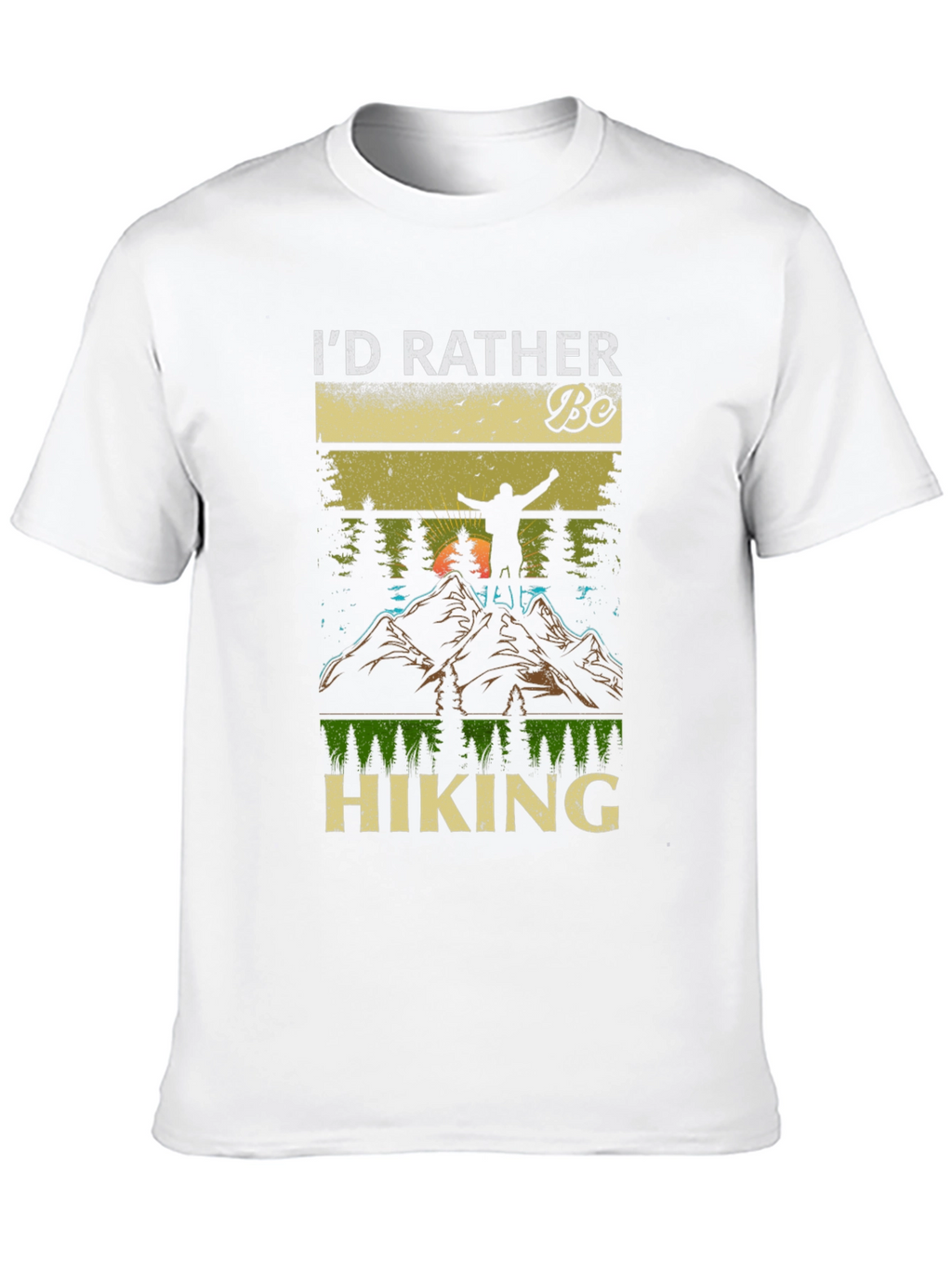 Id Rather Be Hiking Graphic T-Shirt