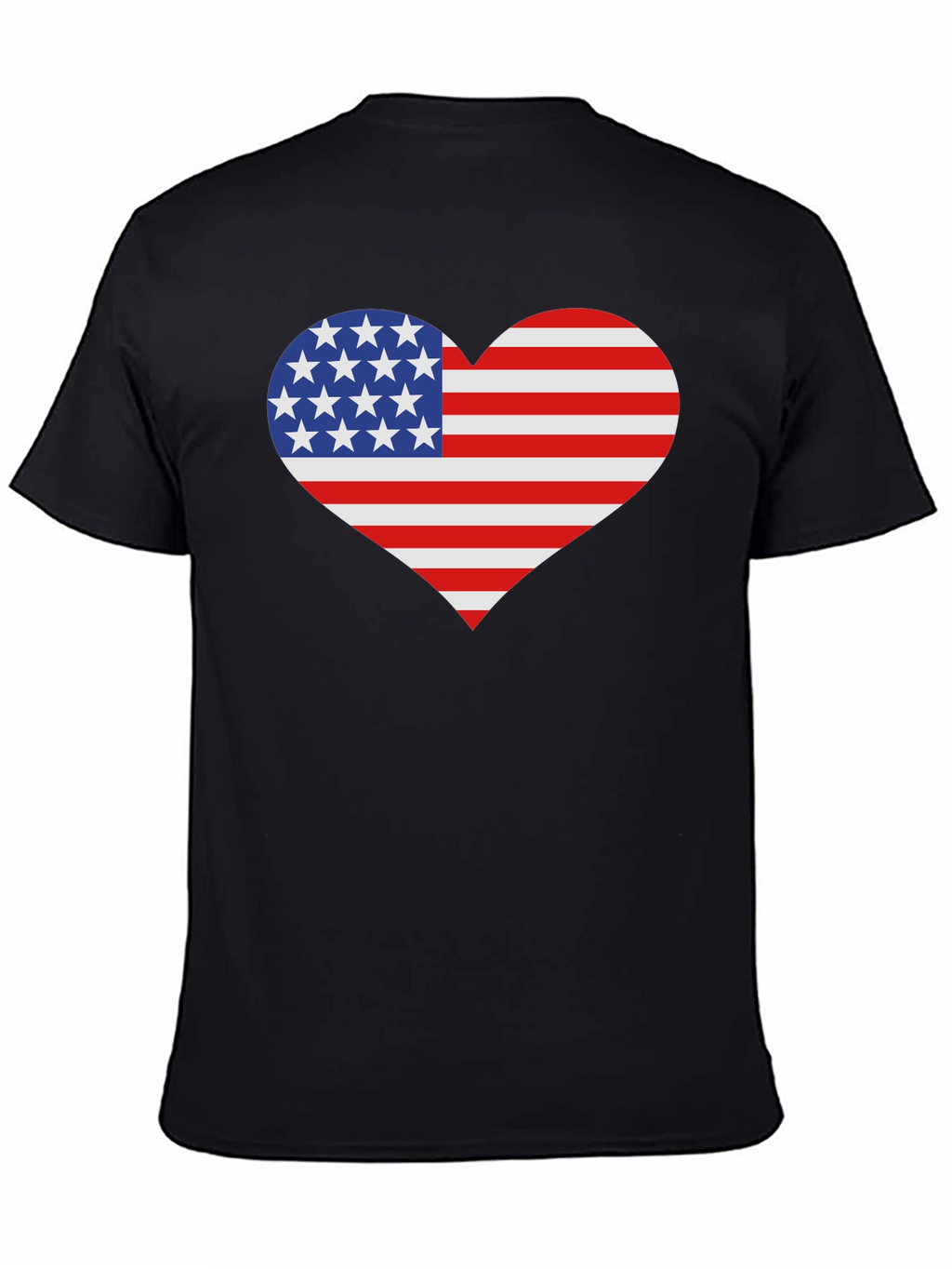 USA Flag Heart Patriotic T-Shirt