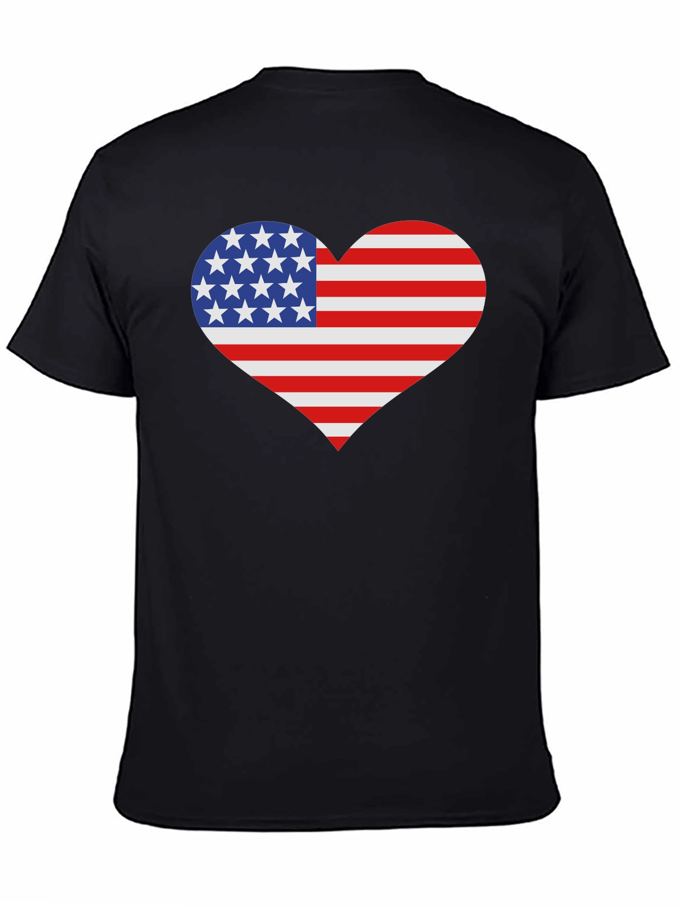 USA Flag Heart Patriotic T-Shirt