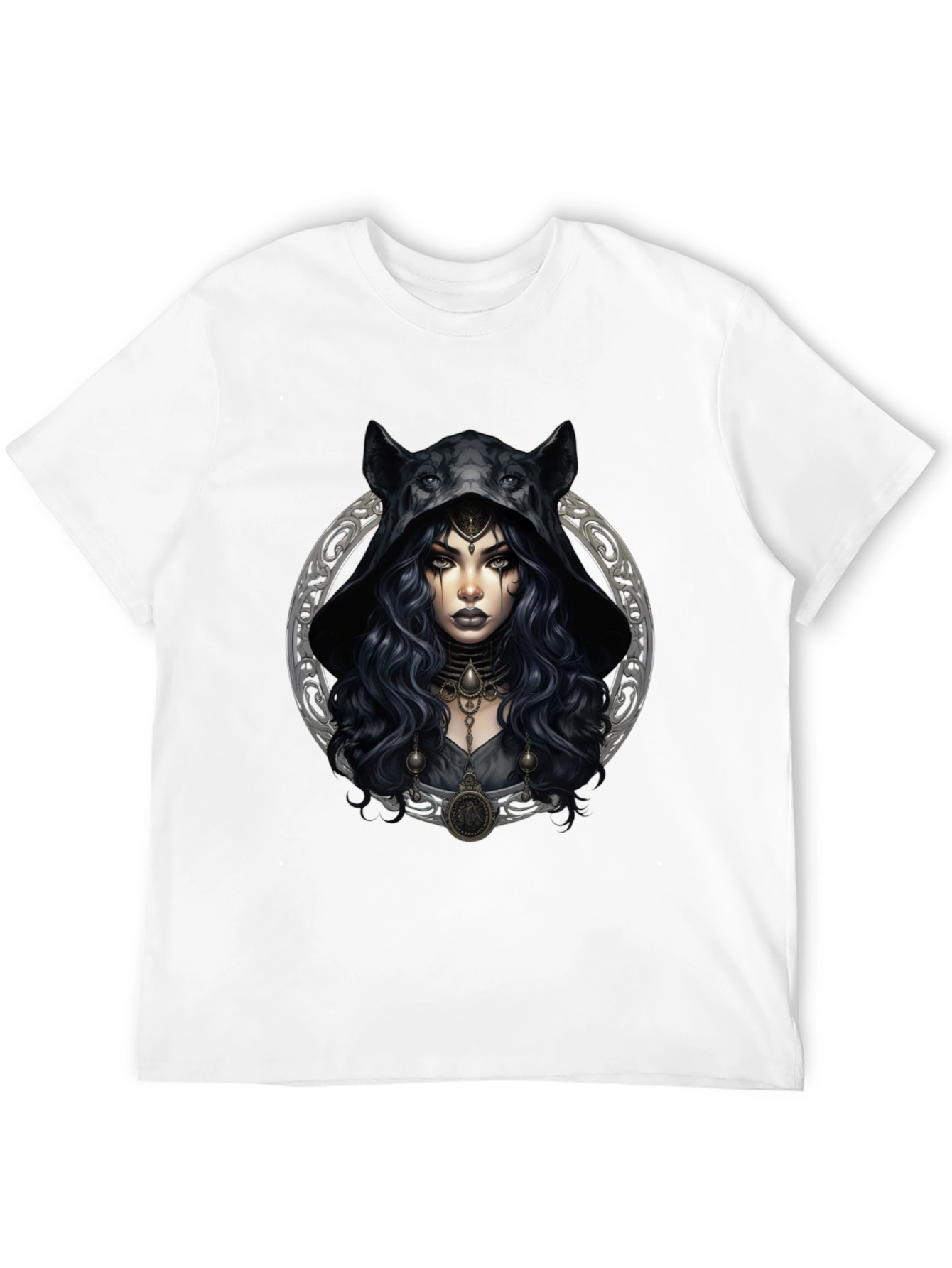 Wolf Hooded Witch Graphic Tee